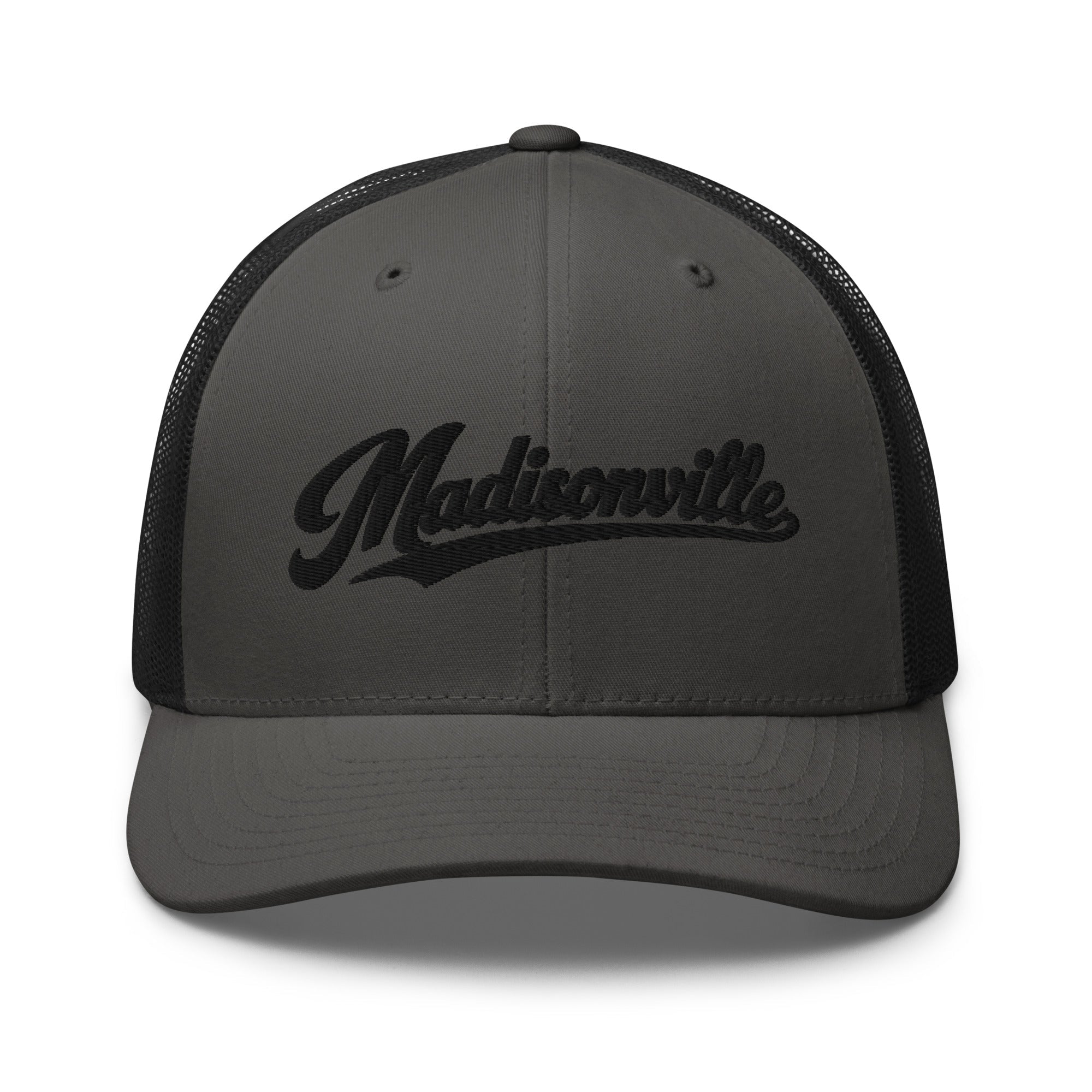 Madisonville Vintage Script Trucker Hat – Kentucky Cities Series - Bluegrass Elite Apparel LLC