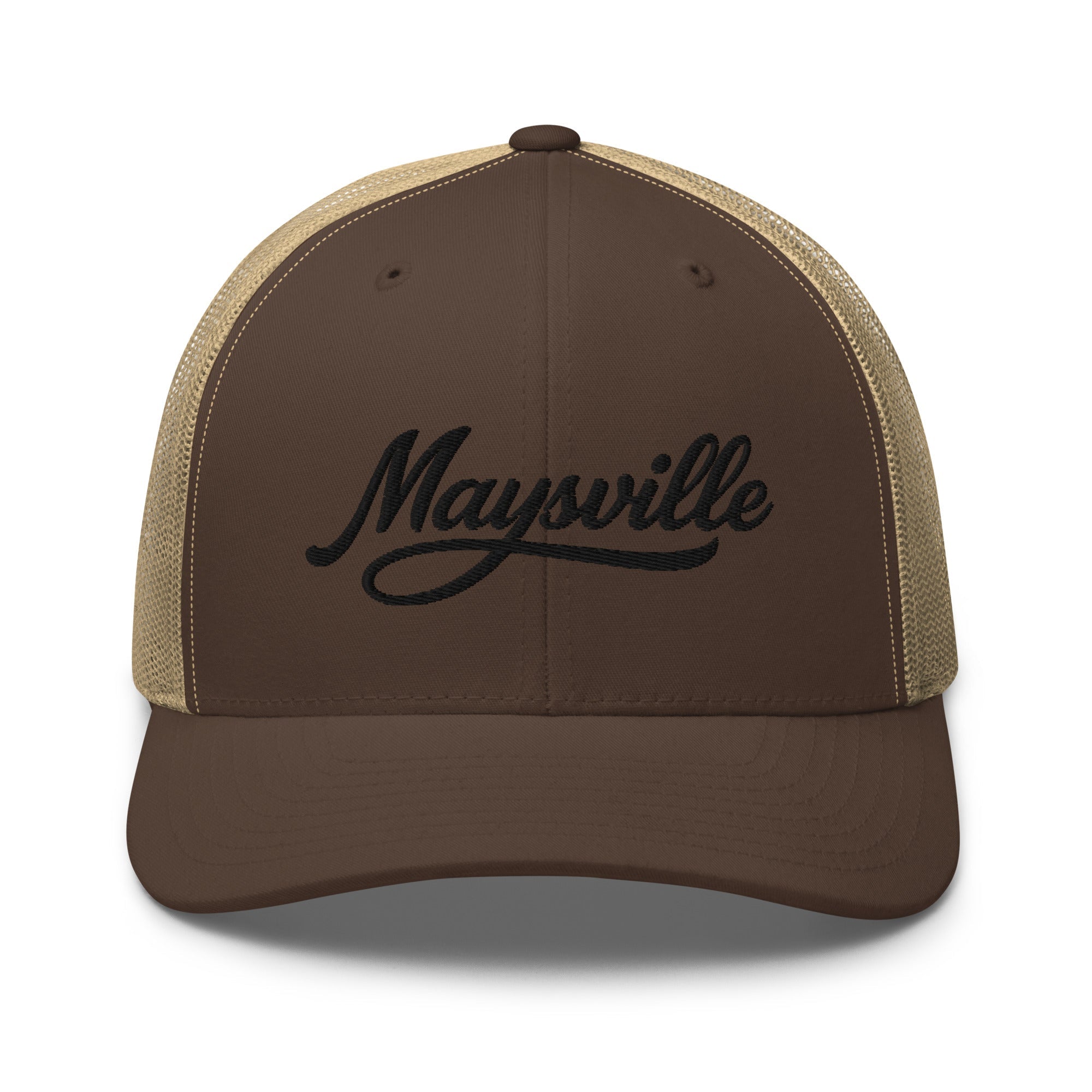 Maysville Script Trucker Cap – Kentucky City Series Classic Mesh Hat - Bluegrass Elite Apparel LLC