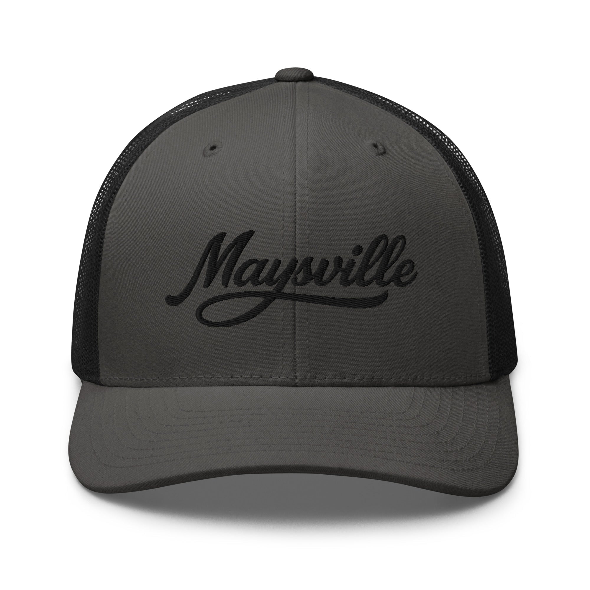 Maysville Script Trucker Cap – Kentucky City Series Classic Mesh Hat - Bluegrass Elite Apparel LLC