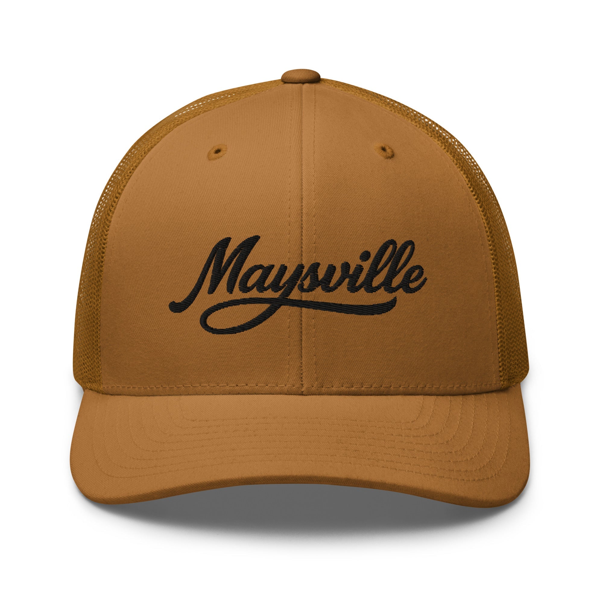 Maysville Script Trucker Cap – Kentucky City Series Classic Mesh Hat - Bluegrass Elite Apparel LLC