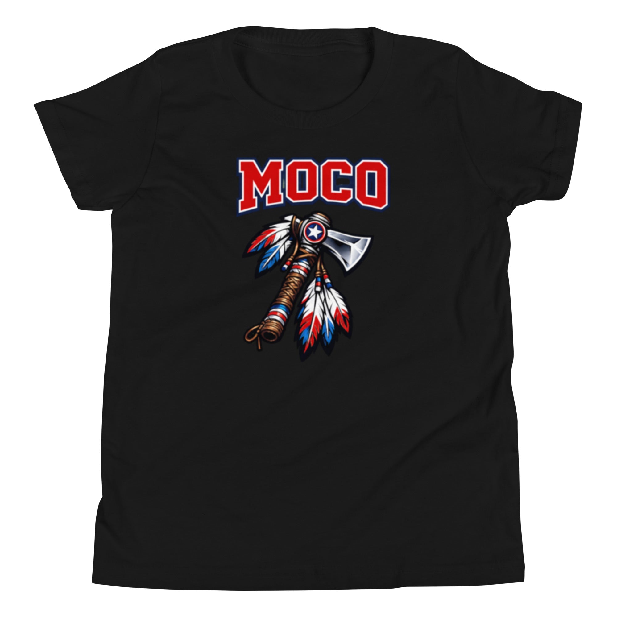 MOCO Axe Feather Youth Tee Heritage Graphic Design Classic Cotton - Bluegrass Elite Apparel LLC