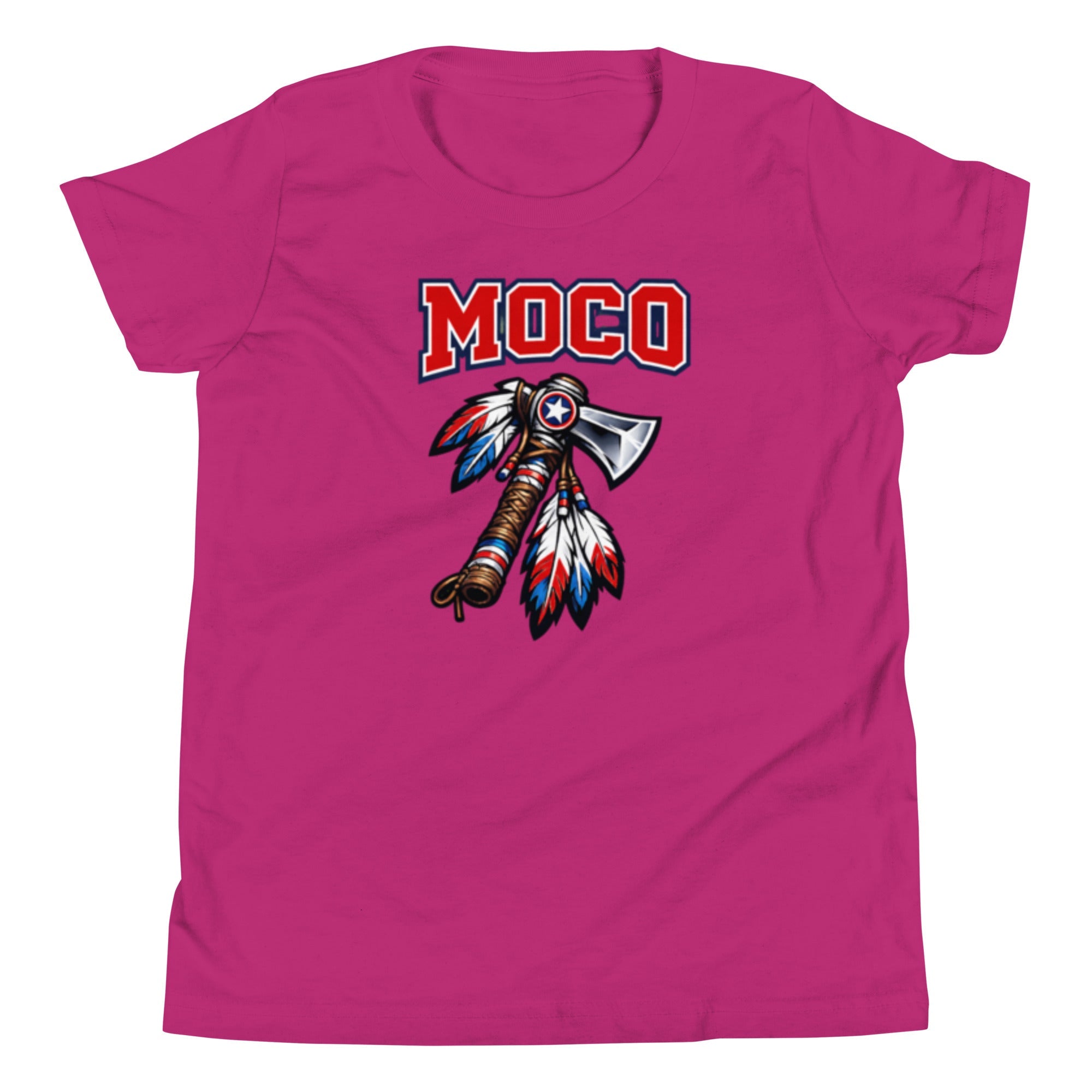 MOCO Axe Feather Youth Tee Heritage Graphic Design Classic Cotton - Bluegrass Elite Apparel LLC
