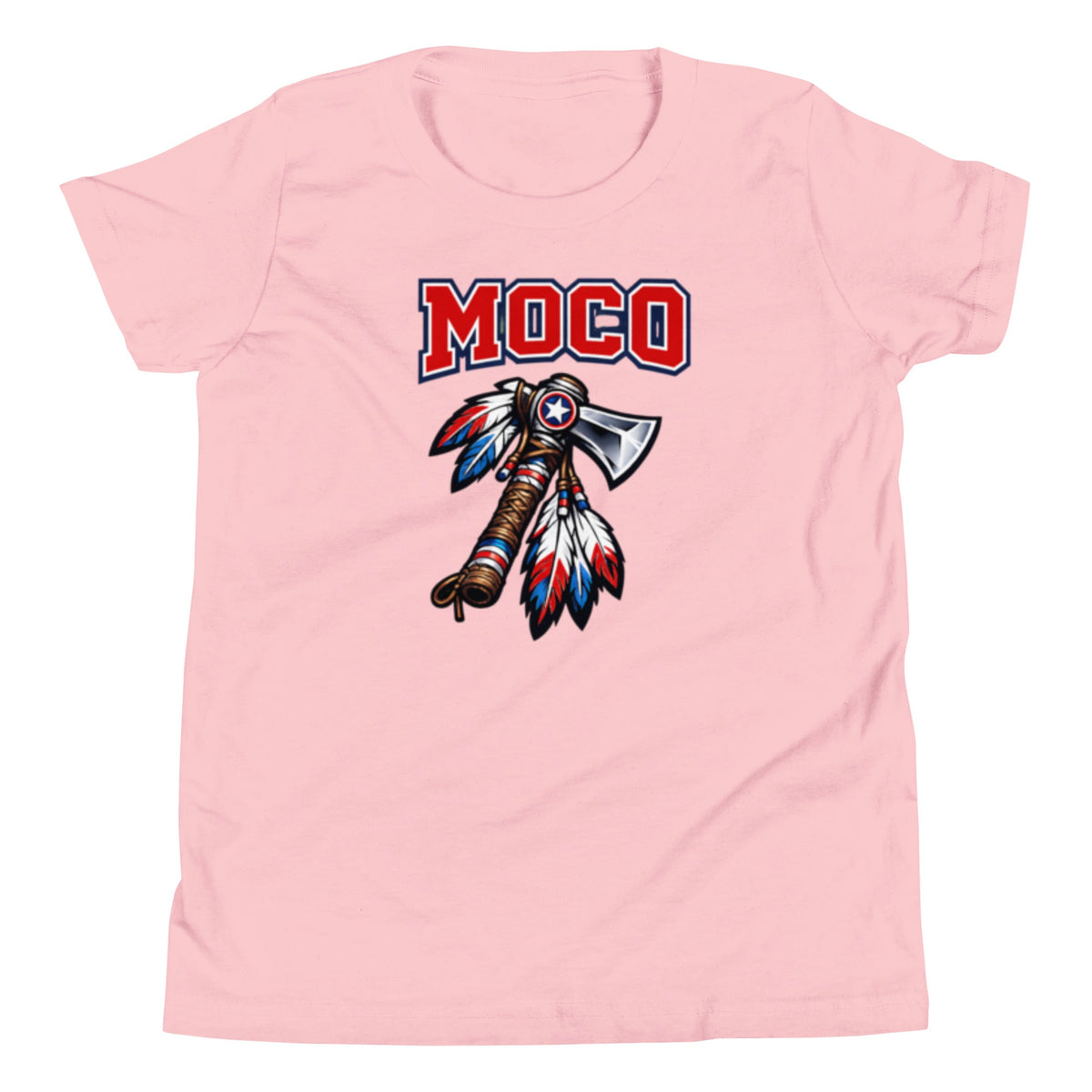MOCO Axe Feather Youth Tee Heritage Graphic Design Classic Cotton - Bluegrass Elite Apparel LLC