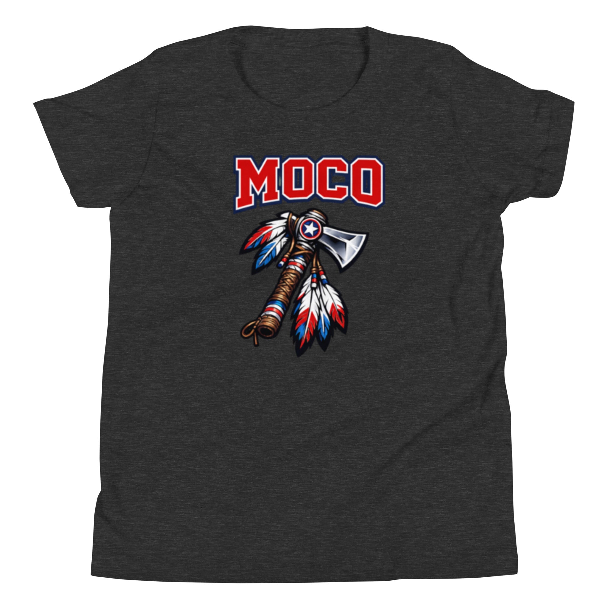 MOCO Axe Feather Youth Tee Heritage Graphic Design Classic Cotton - Bluegrass Elite Apparel LLC