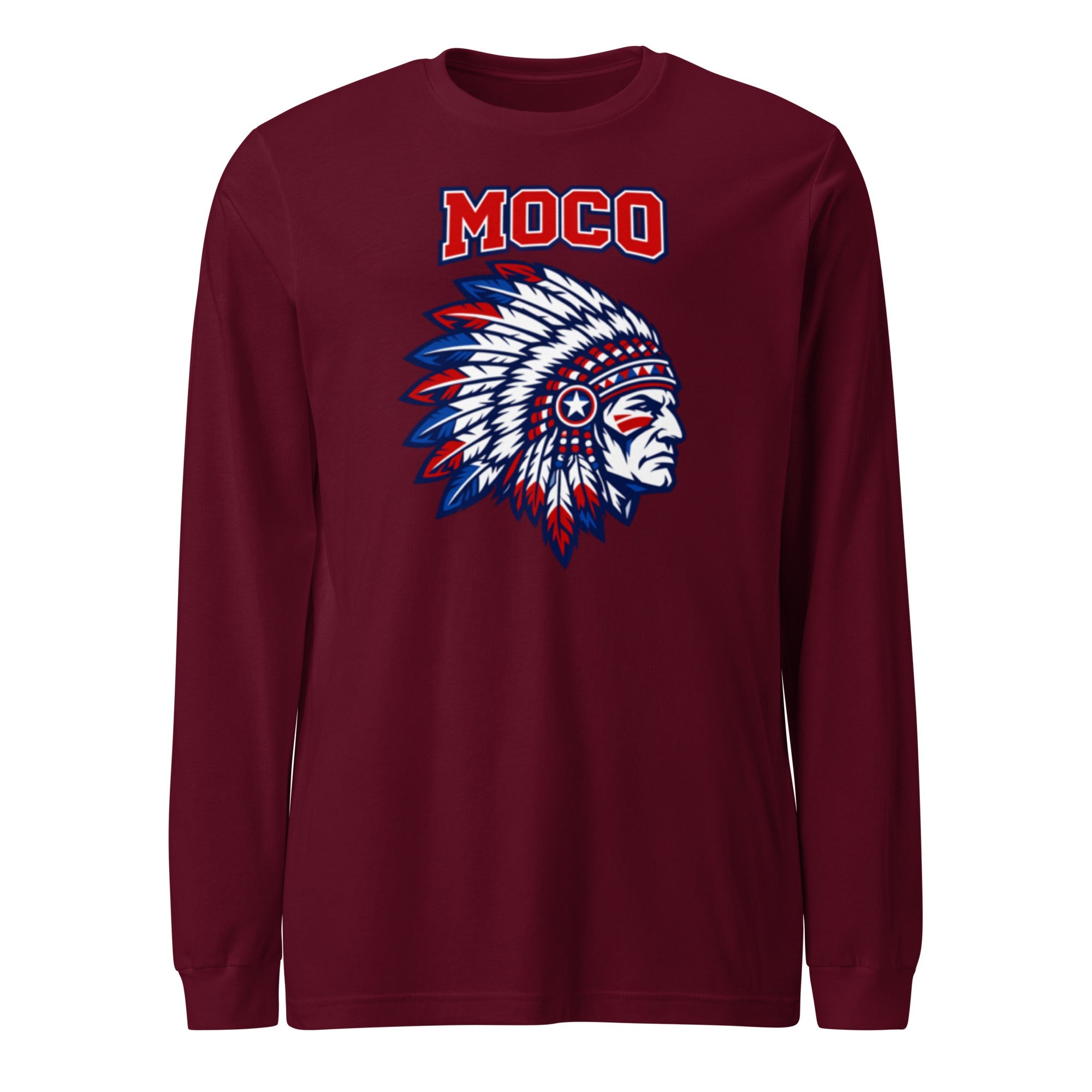 MOCO Chief Graphic Long Sleeve Tee | Classic Cotton Design - Bluegrass Elite Apparel LLC