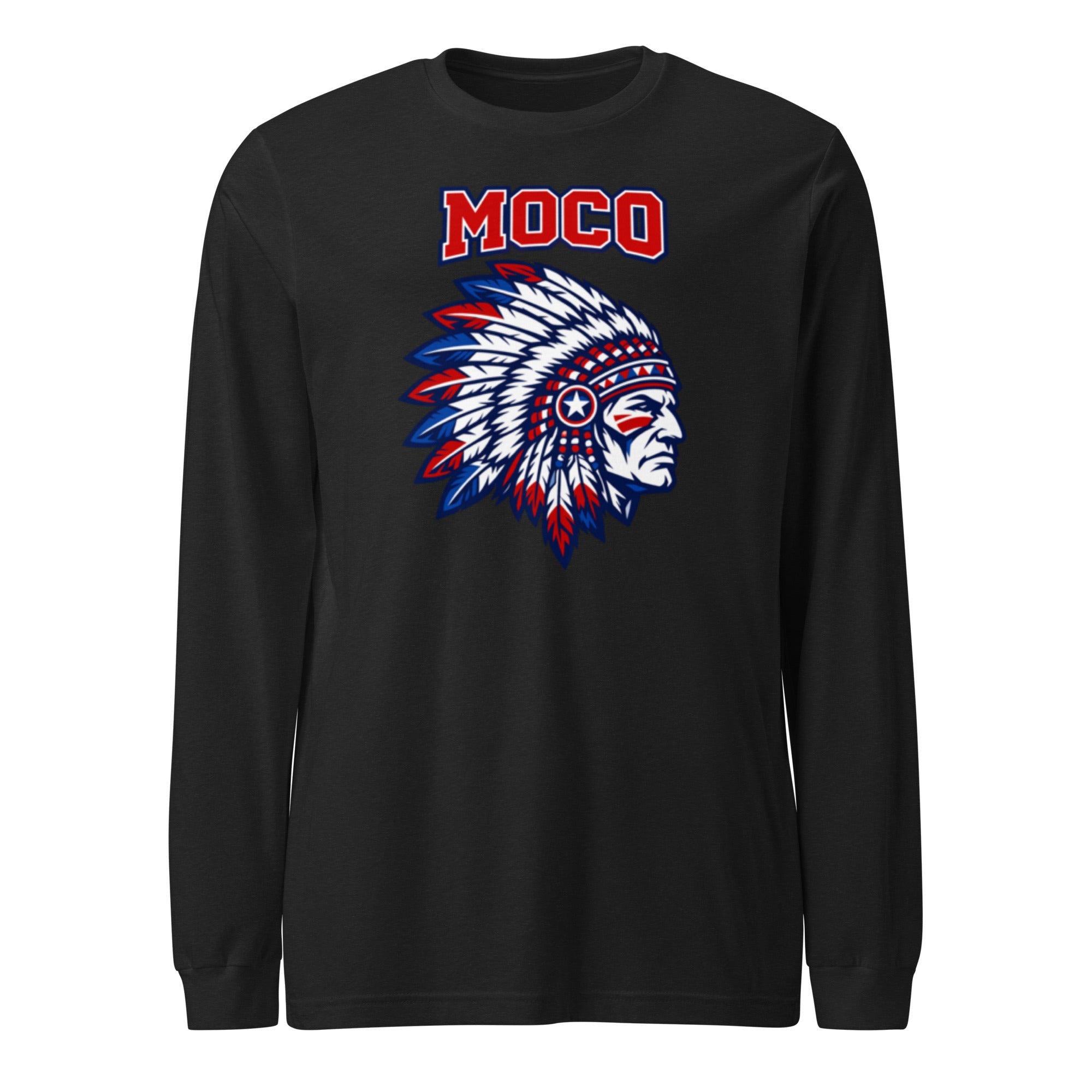 MOCO Chief Graphic Long Sleeve Tee | Classic Cotton Design - Bluegrass Elite Apparel LLC