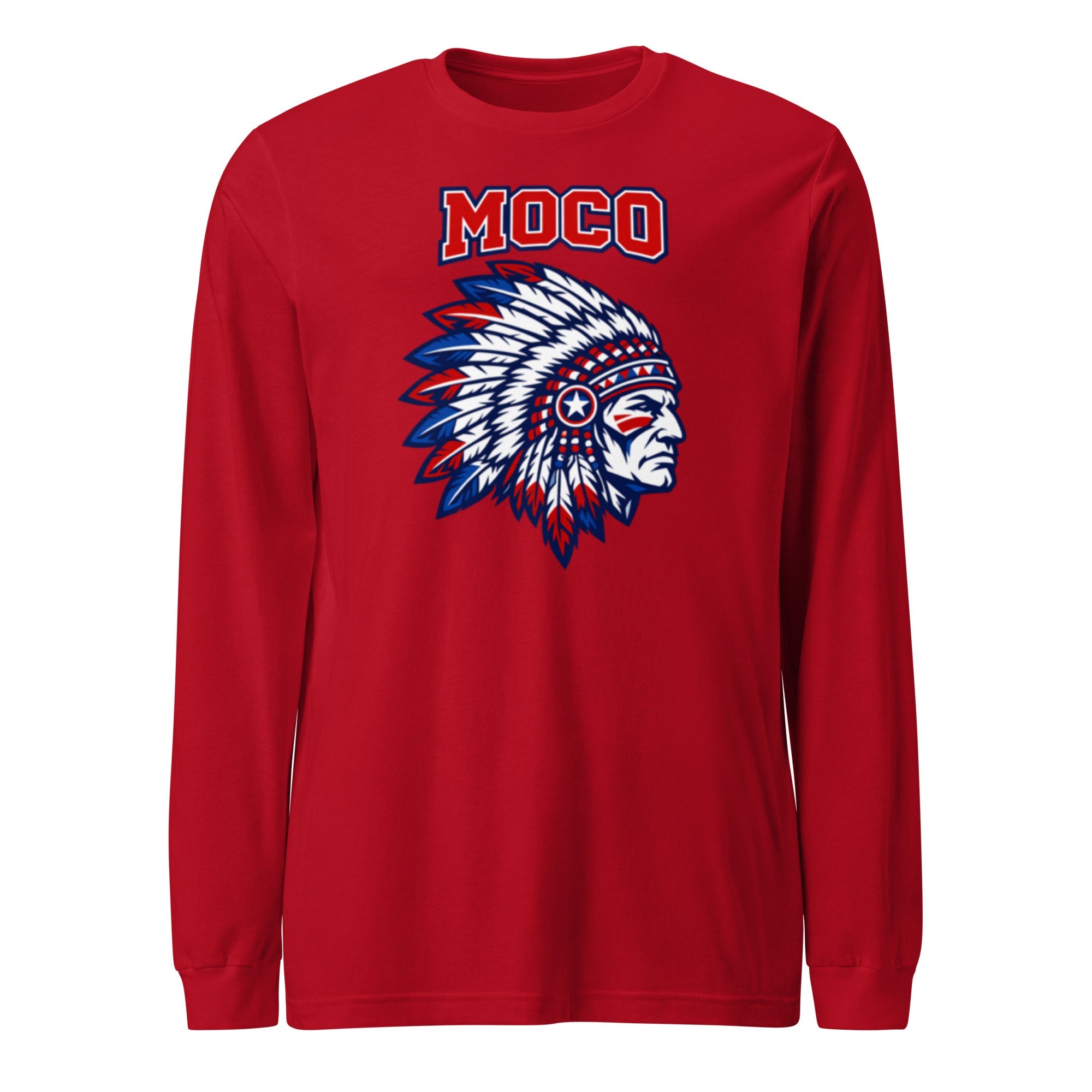 MOCO Chief Graphic Long Sleeve Tee | Classic Cotton Design - Bluegrass Elite Apparel LLC