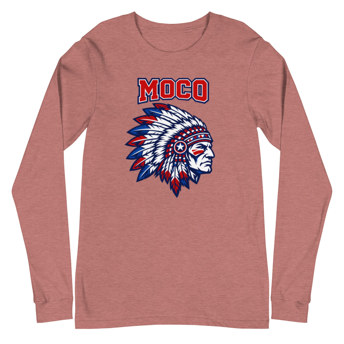 MOCO Chief Graphic Long Sleeve Tee | Classic Cotton Design - Bluegrass Elite Apparel LLC