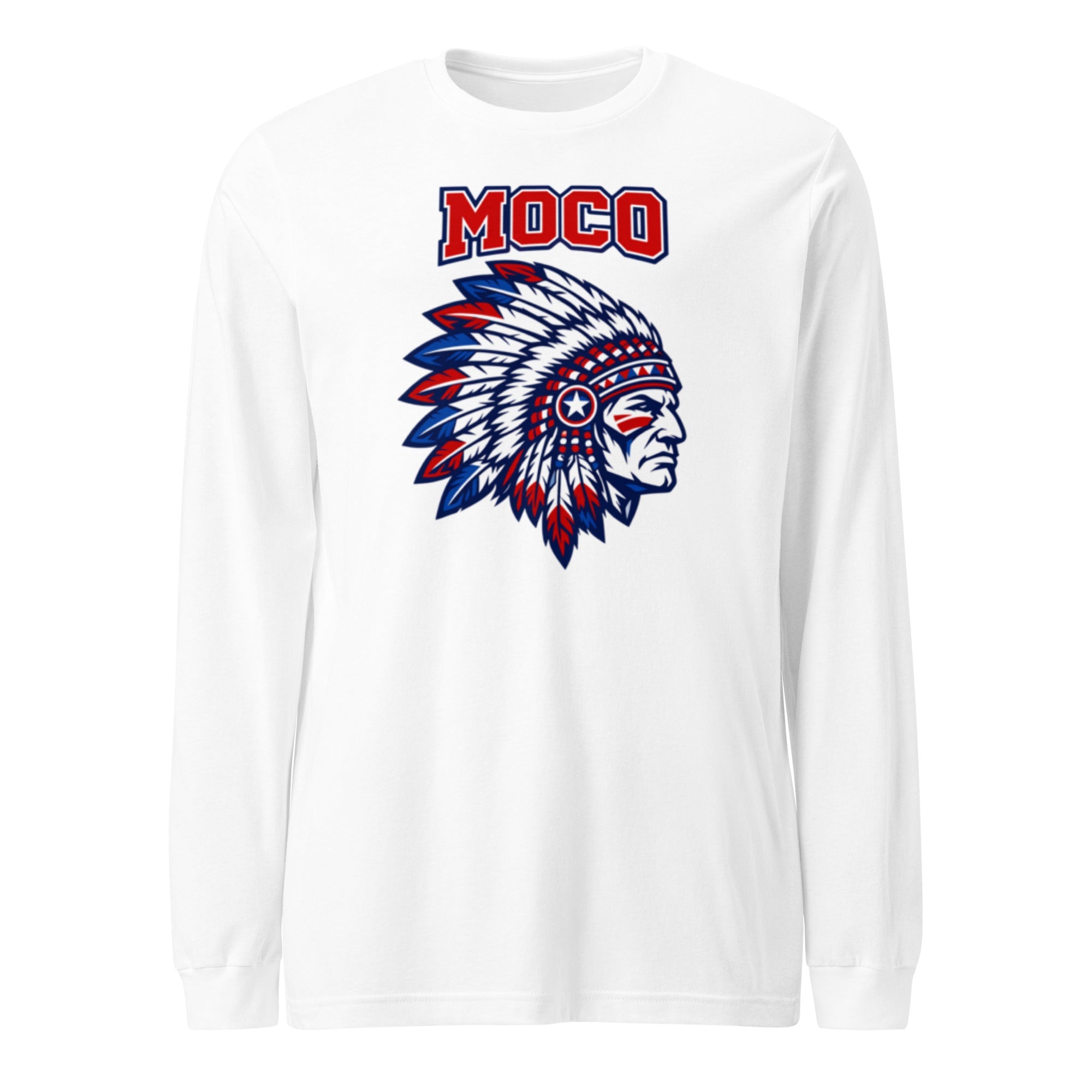MOCO Chief Graphic Long Sleeve Tee | Classic Cotton Design - Bluegrass Elite Apparel LLC