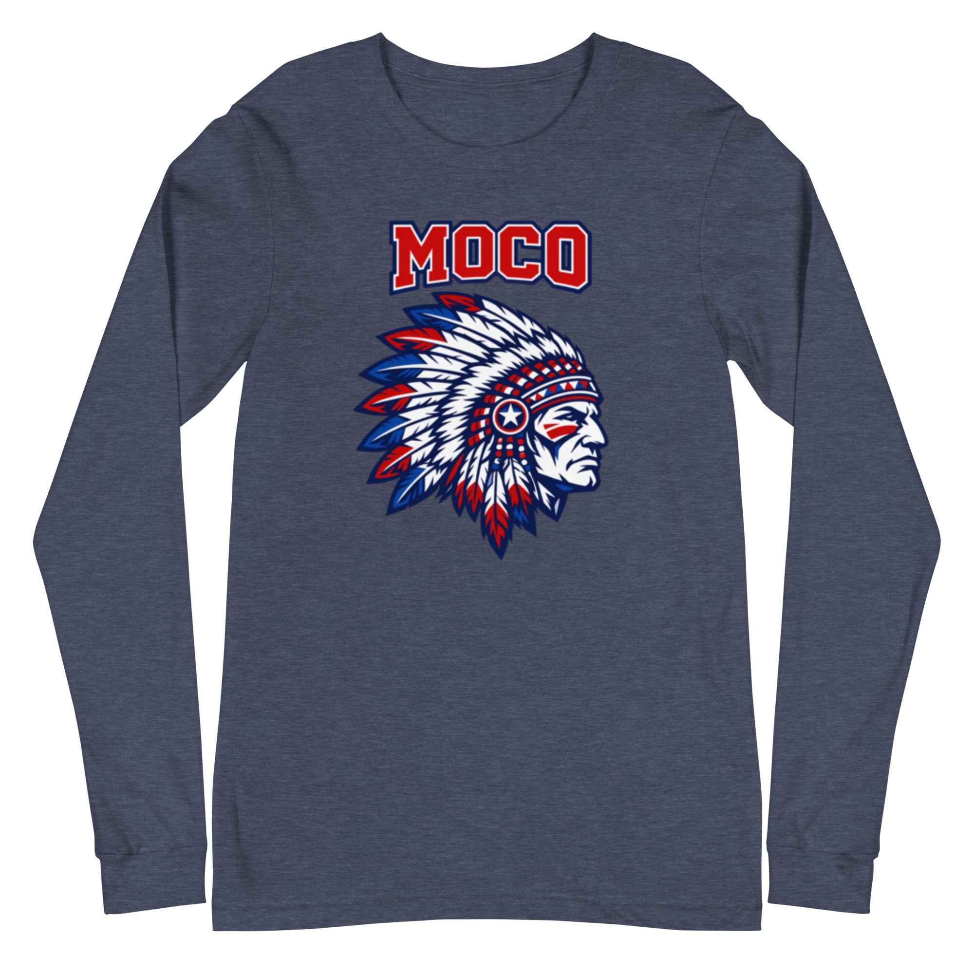 MOCO Chief Graphic Long Sleeve Tee | Classic Cotton Design - Bluegrass Elite Apparel LLC