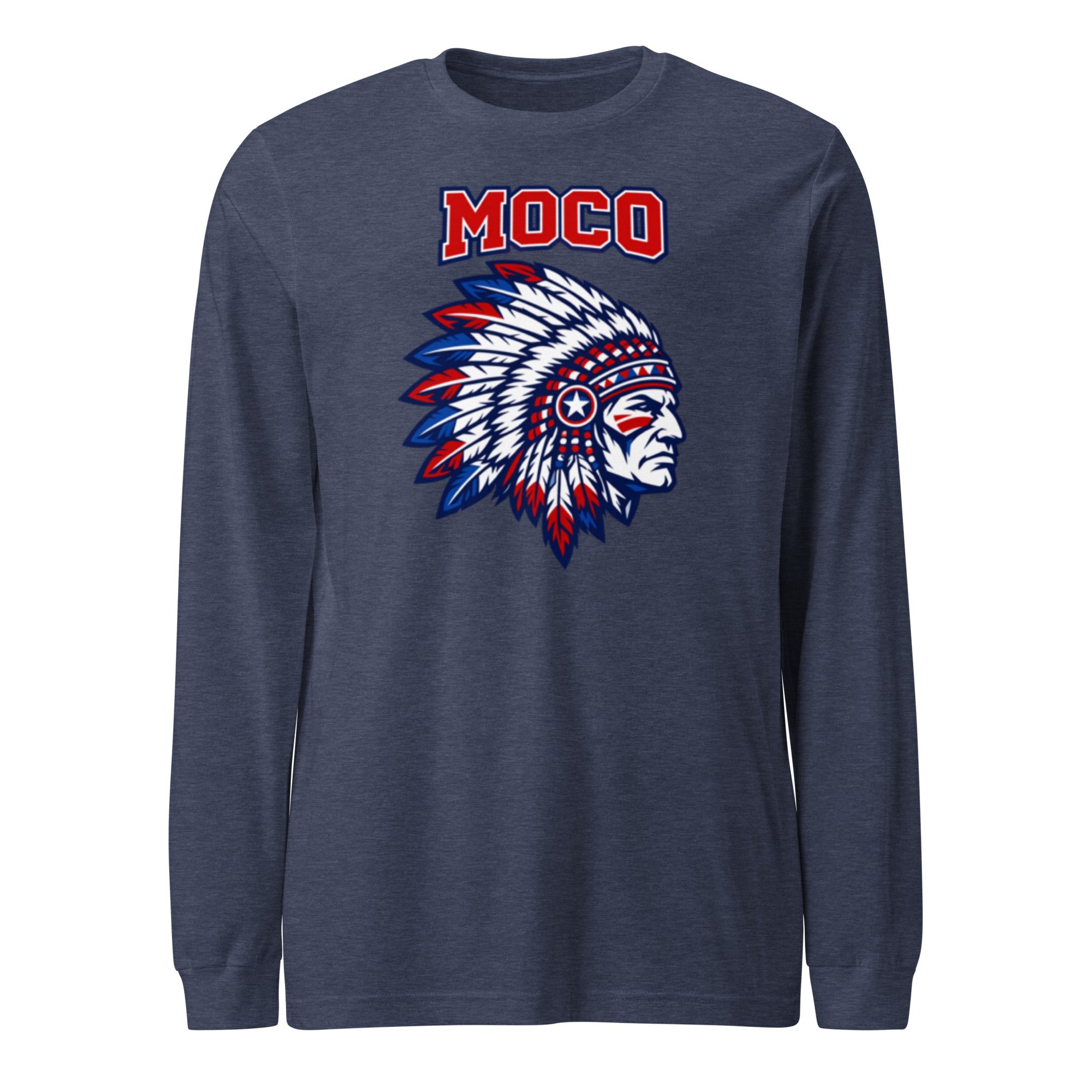 MOCO Chief Graphic Long Sleeve Tee | Classic Cotton Design - Bluegrass Elite Apparel LLC