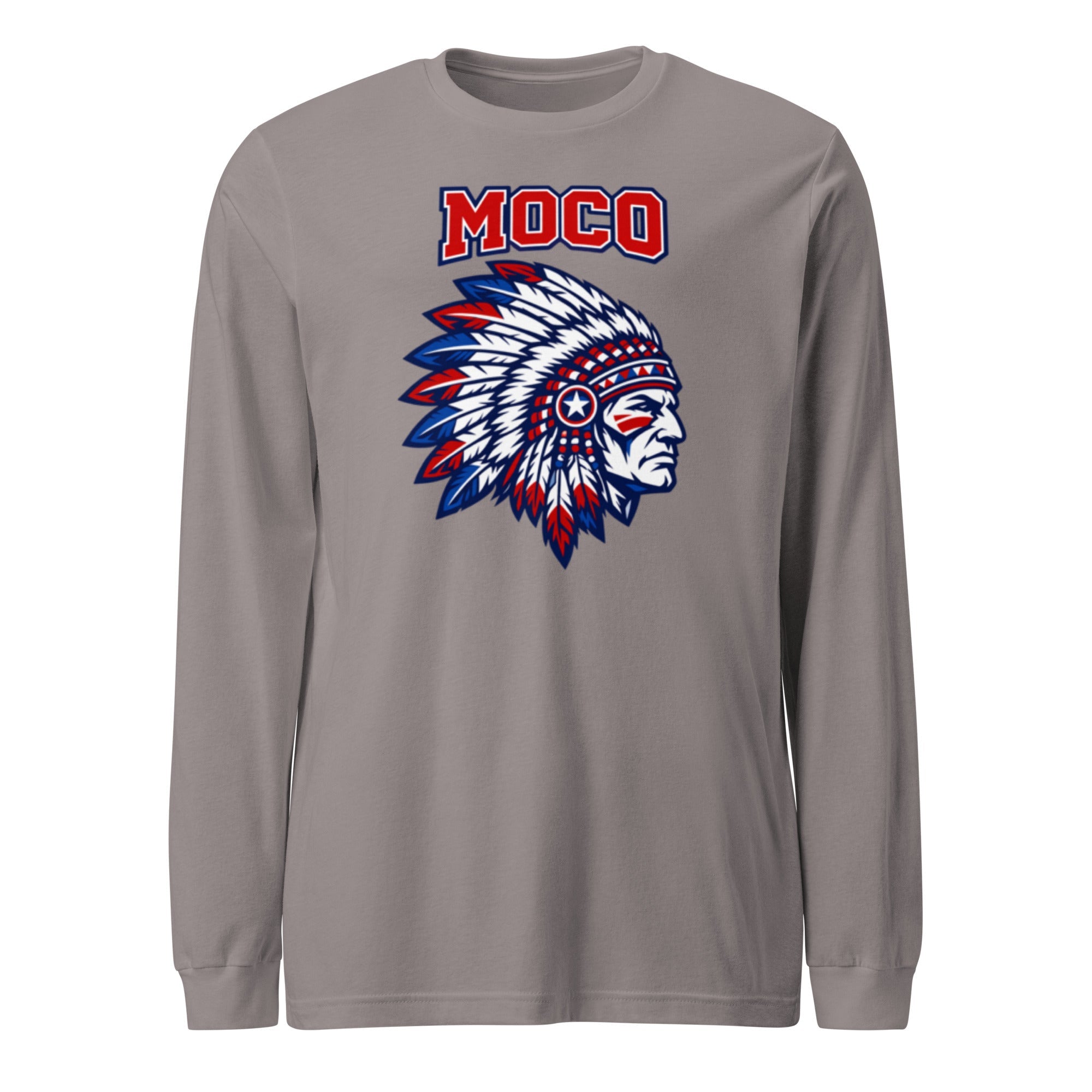 MOCO Chief Graphic Long Sleeve Tee | Classic Cotton Design - Bluegrass Elite Apparel LLC