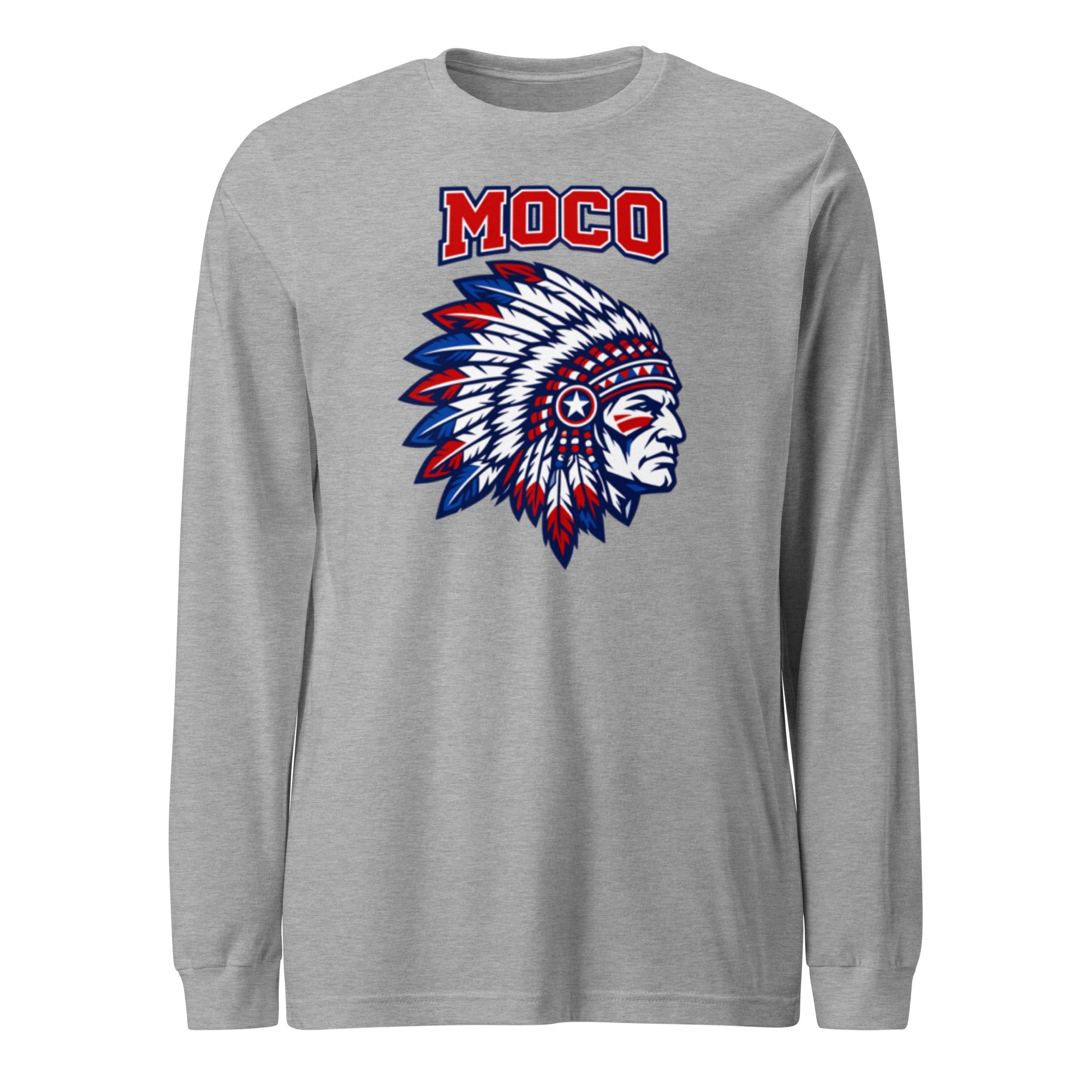 MOCO Chief Graphic Long Sleeve Tee | Classic Cotton Design - Bluegrass Elite Apparel LLC