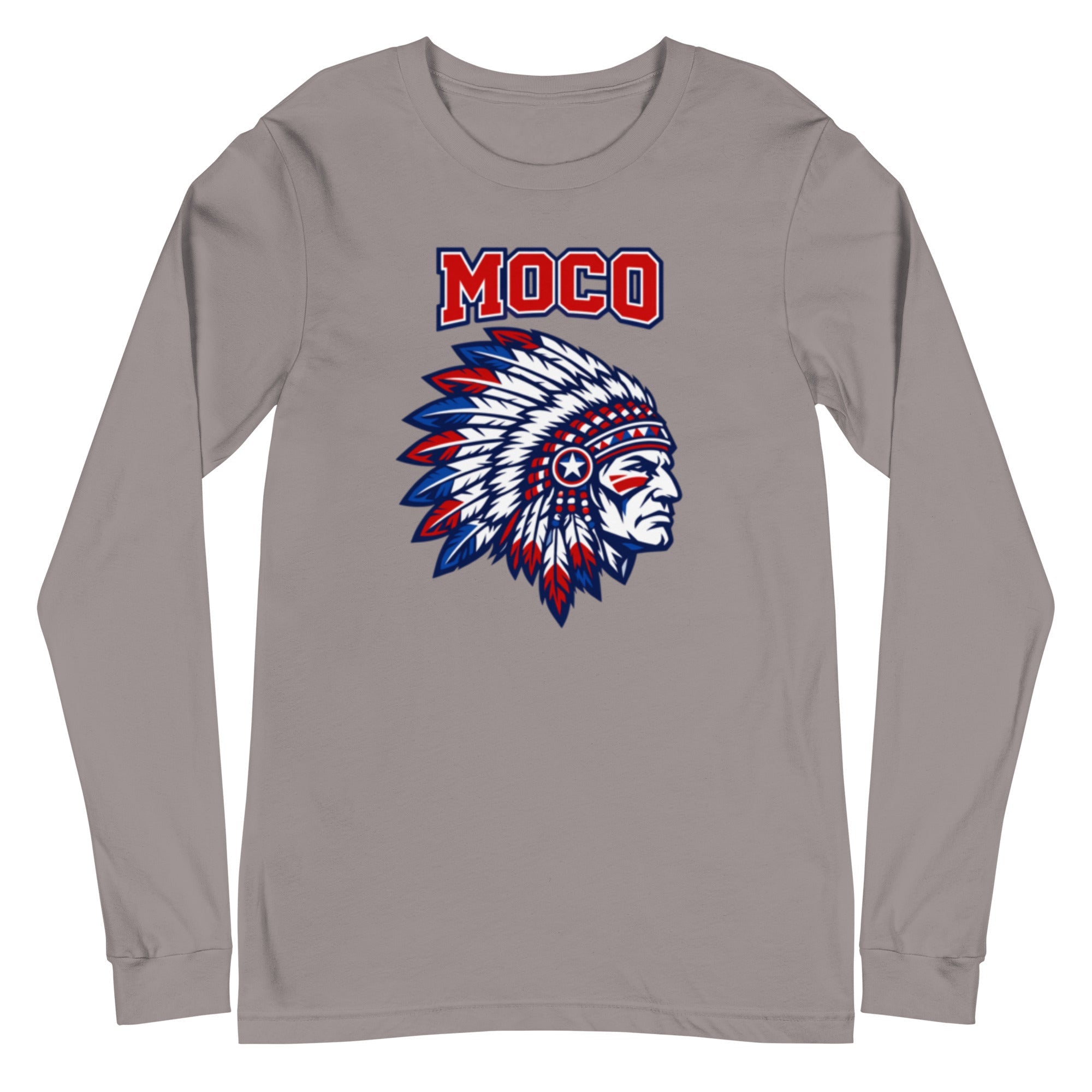 MOCO Chief Graphic Long Sleeve Tee | Classic Cotton Design - Bluegrass Elite Apparel LLC