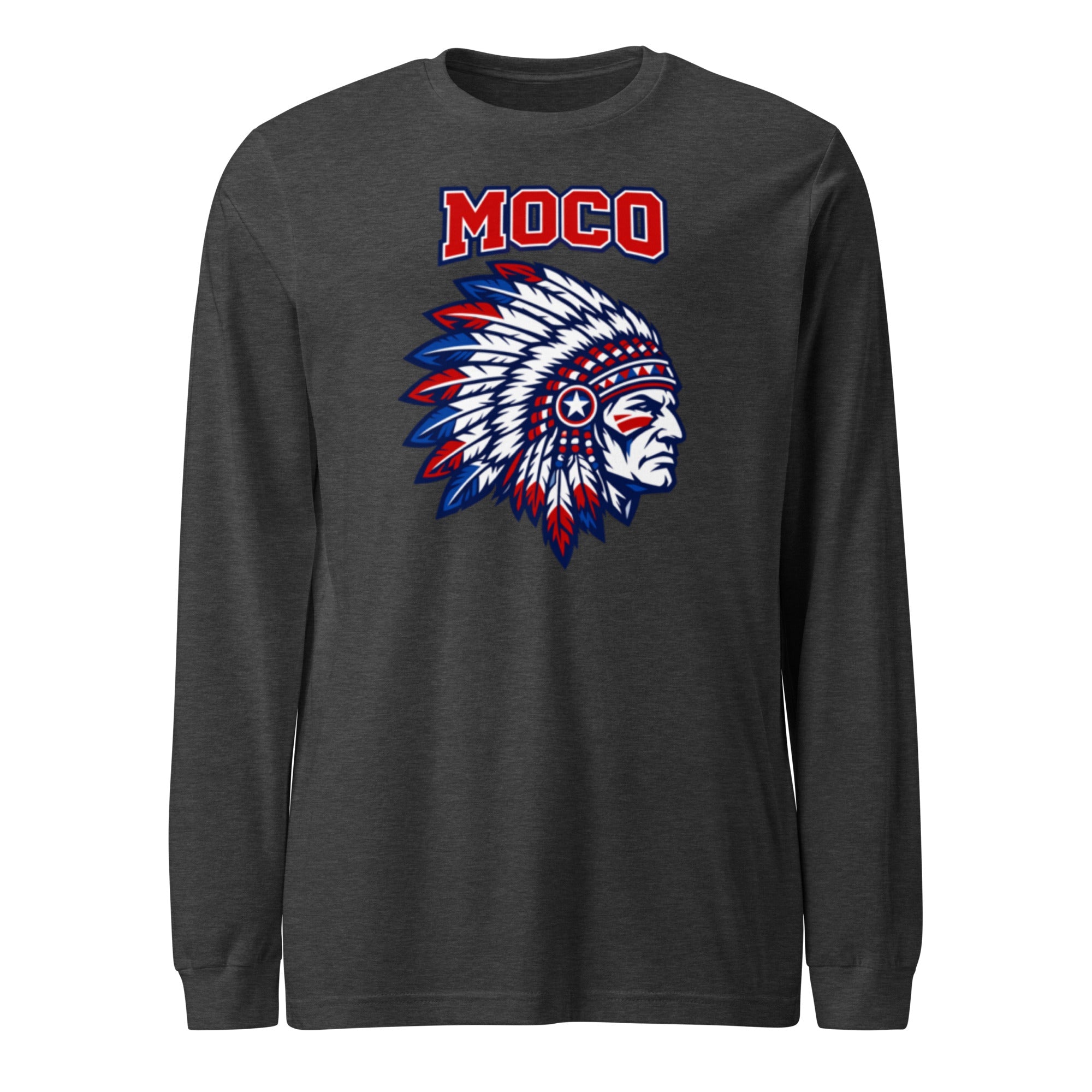 MOCO Chief Graphic Long Sleeve Tee | Classic Cotton Design - Bluegrass Elite Apparel LLC