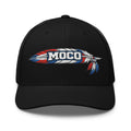 MOCO Feather Heritage Trucker Hat | Embroidered Red White Blue Design - Bluegrass Elite Apparel LLC