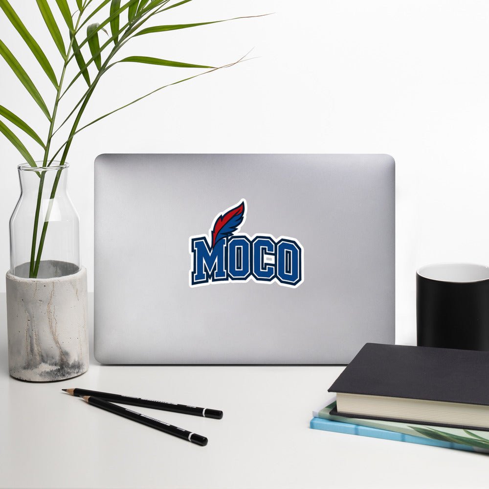 MOCO Indians Sticker — Bold Mascot Spirit, Durable Vinyl, Bubble - Free - Bluegrass Elite Apparel LLC