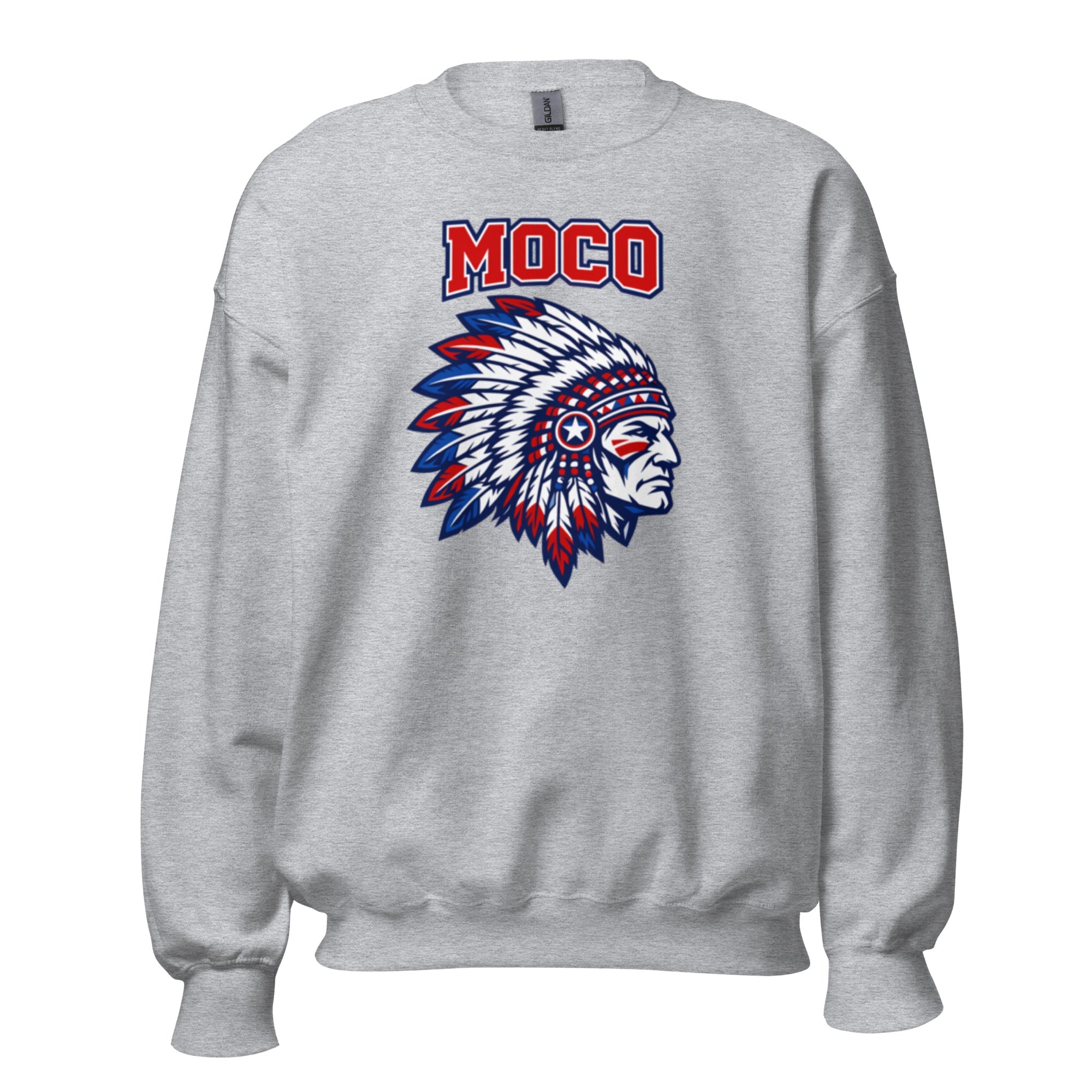 MOCO Patriotic Heritage Sweatshirt | Vintage Block Graphic - Bluegrass Elite Apparel LLC