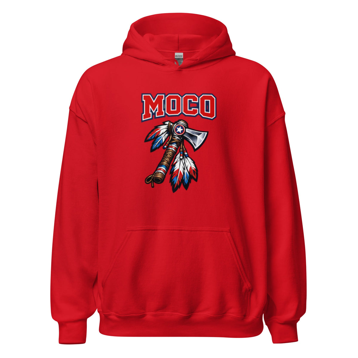 MOCO Tomahawk Feather Heritage Hoodie | Vintage Block Design - Bluegrass Elite Apparel LLC