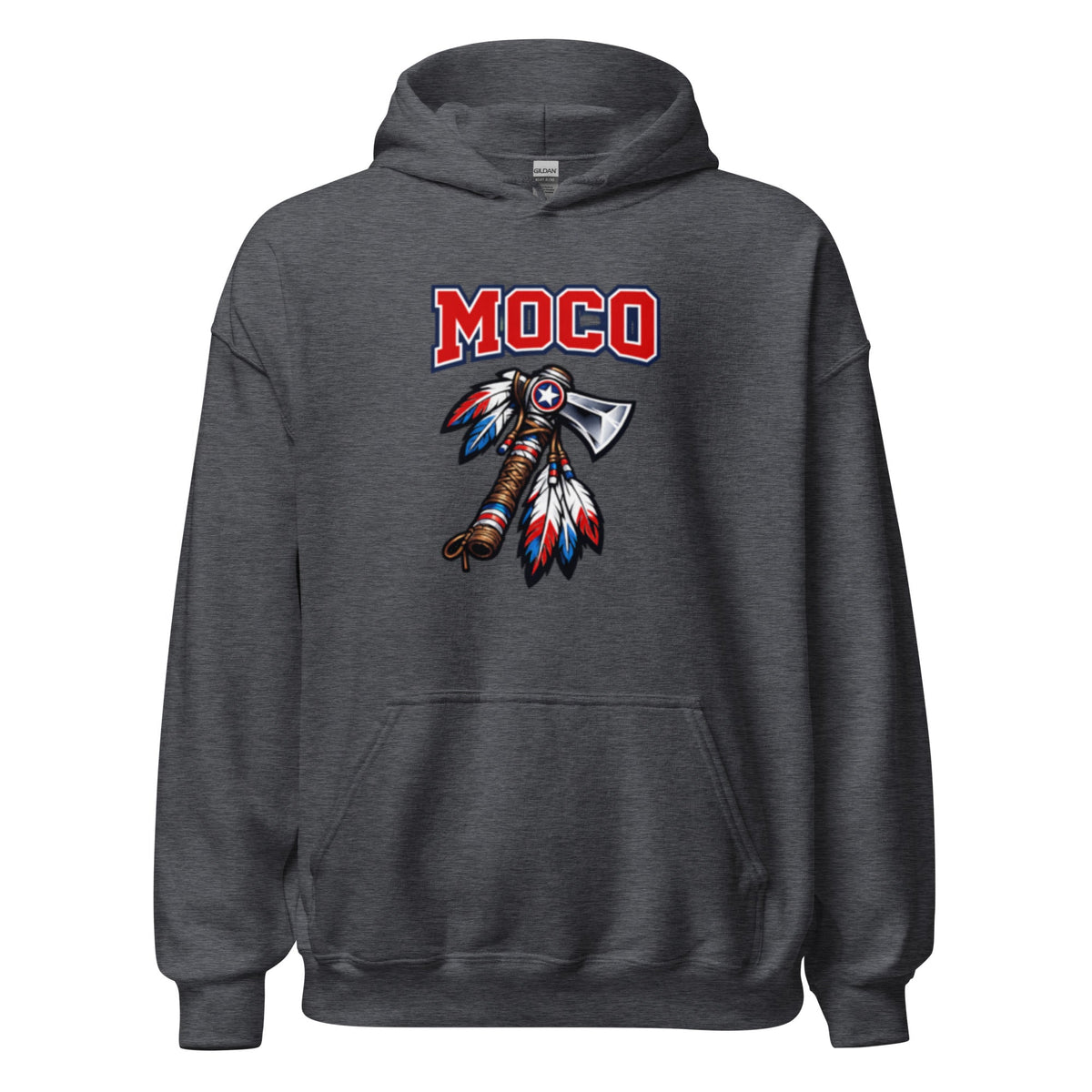 MOCO Tomahawk Feather Heritage Hoodie | Vintage Block Design - Bluegrass Elite Apparel LLC