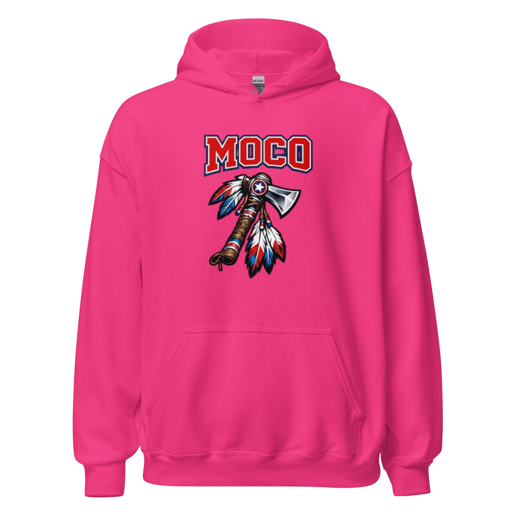 MOCO Tomahawk Feather Heritage Hoodie | Vintage Block Design - Bluegrass Elite Apparel LLC