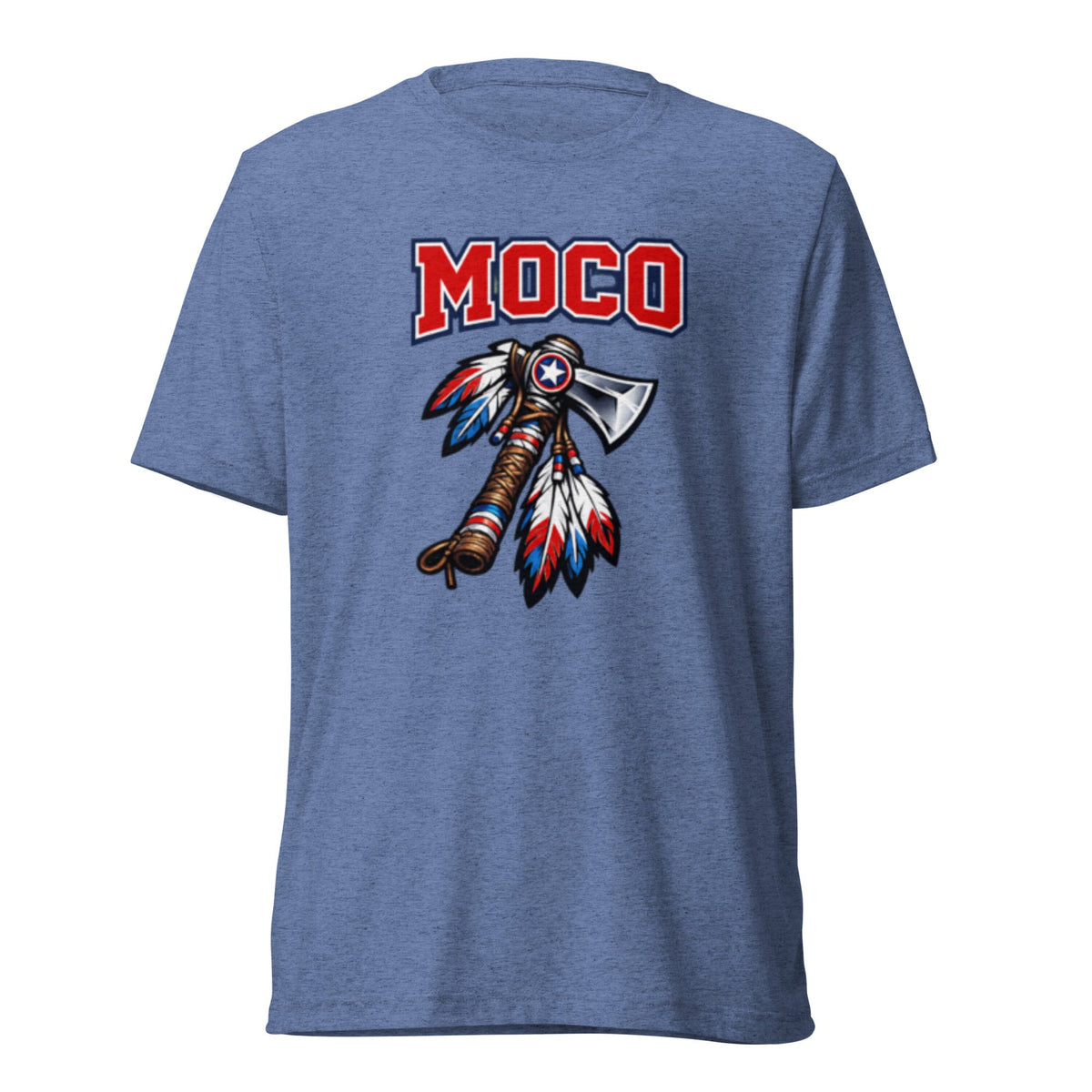 MOCO Tomahawk Feather Heritage Tee | Vintage Block Design | Elite - Bluegrass Elite Apparel LLC