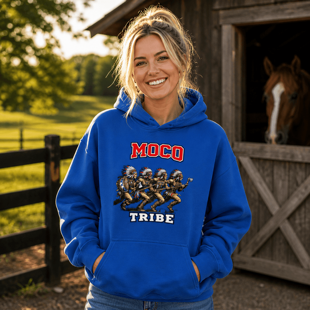 MOCO Tribe Warrior Graphic Hoodie | Vintage Heritage Design - Bluegrass Elite Apparel LLC
