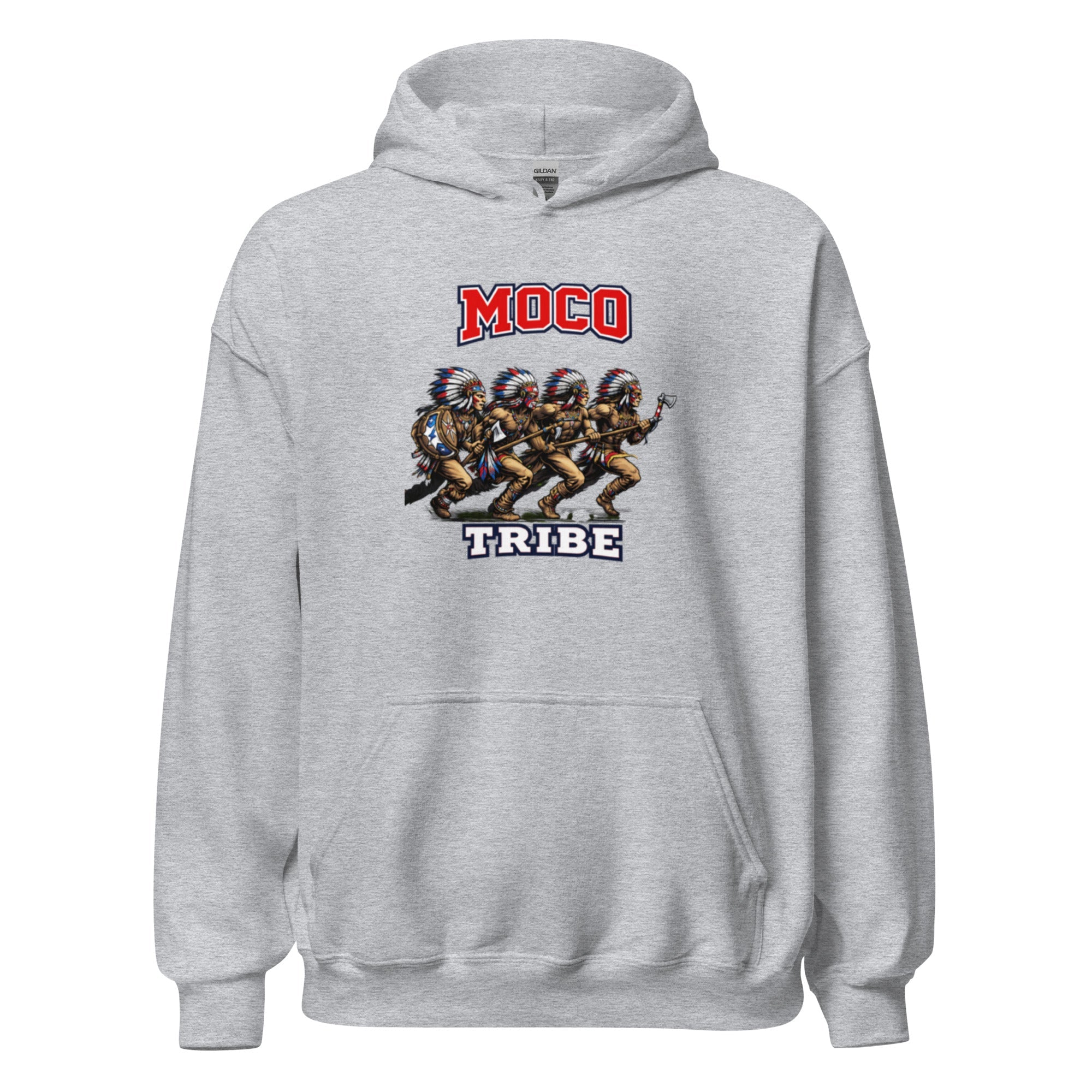MOCO Tribe Warrior Graphic Hoodie | Vintage Heritage Design - Bluegrass Elite Apparel LLC