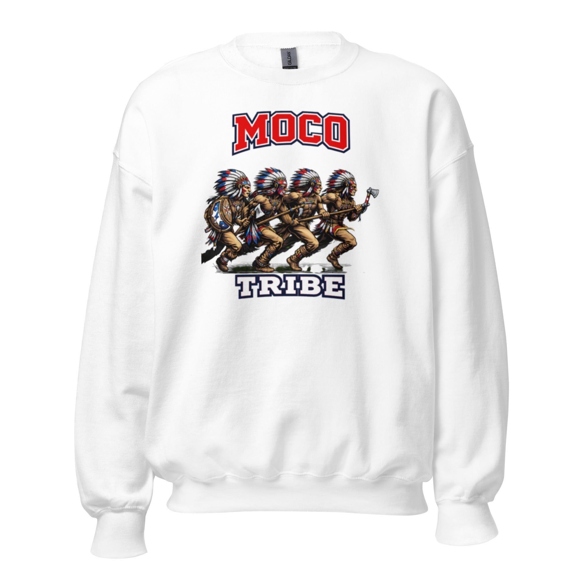 MOCO Tribe Warrior Graphic Sweatshirt | Vintage Heritage Design - Bluegrass Elite Apparel LLC