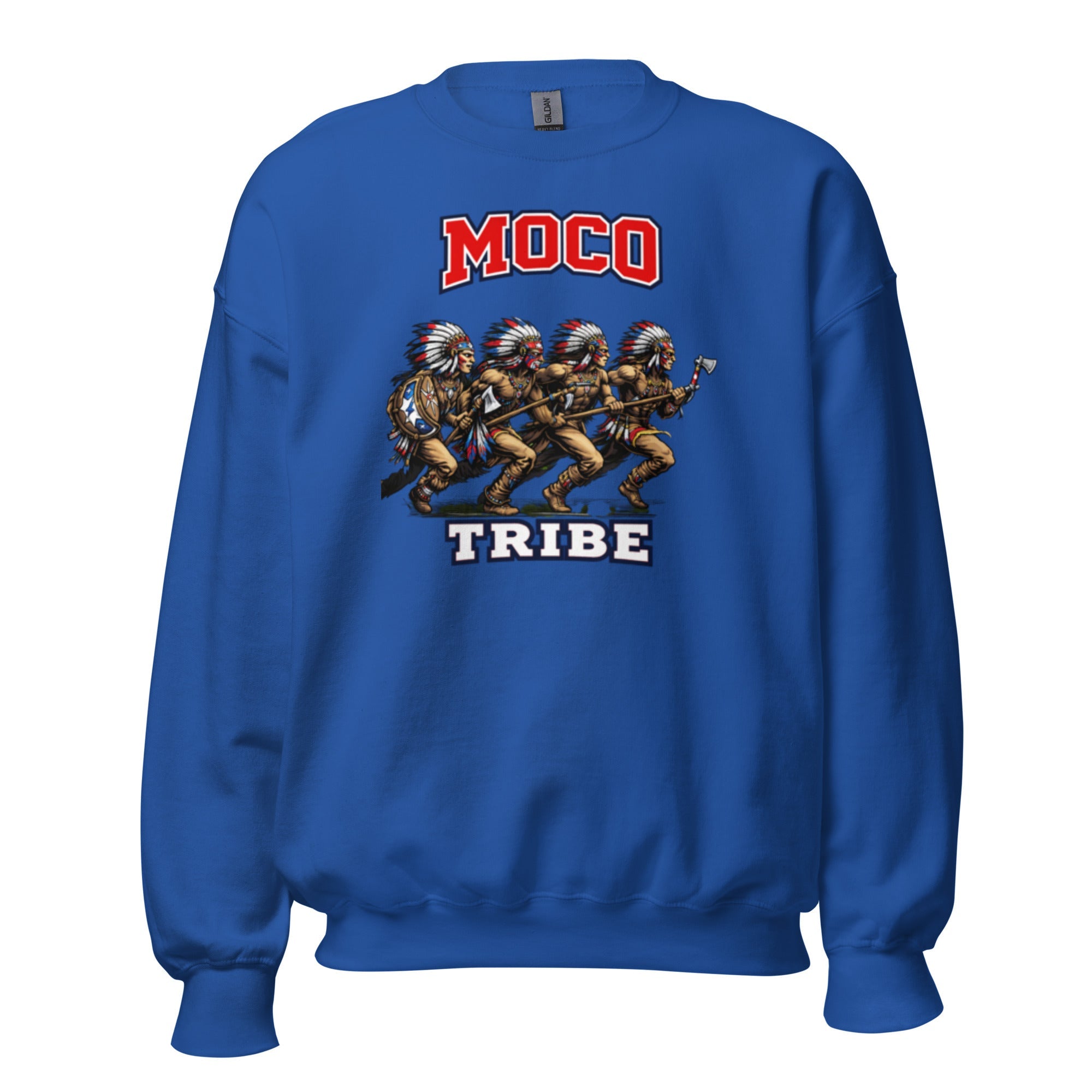 MOCO Tribe Warrior Graphic Sweatshirt | Vintage Heritage Design - Bluegrass Elite Apparel LLC