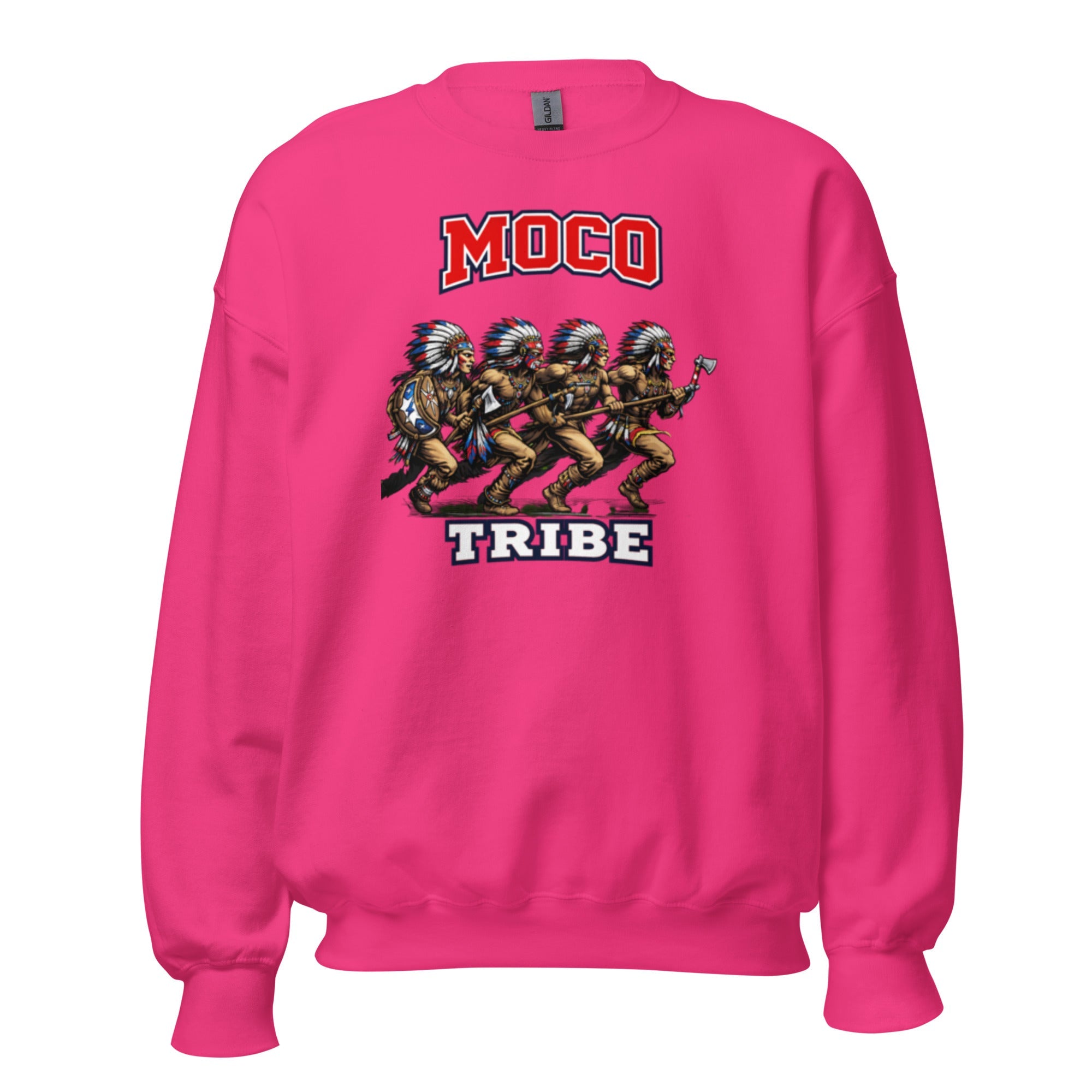 MOCO Tribe Warrior Graphic Sweatshirt | Vintage Heritage Design - Bluegrass Elite Apparel LLC