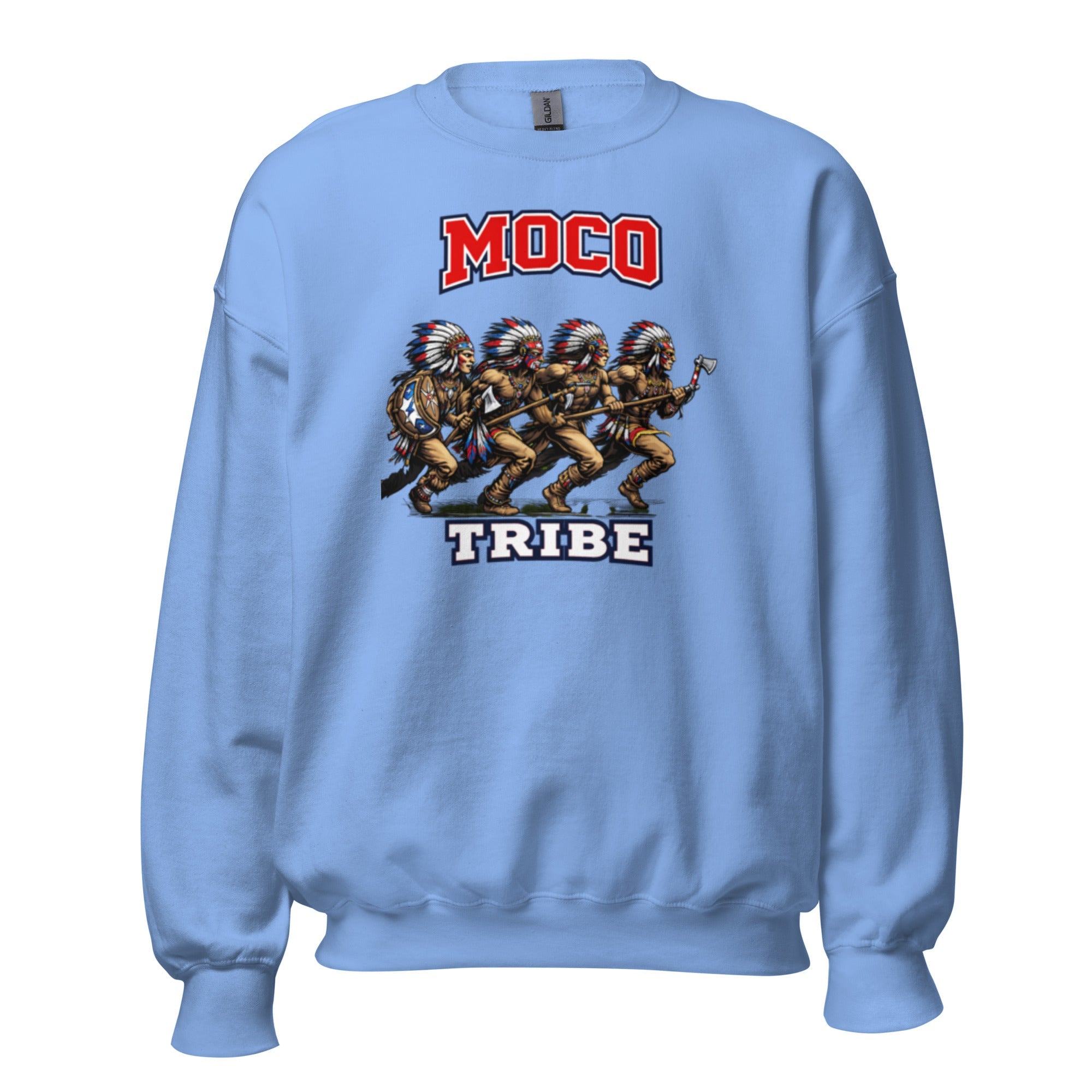MOCO Tribe Warrior Graphic Sweatshirt | Vintage Heritage Design - Bluegrass Elite Apparel LLC