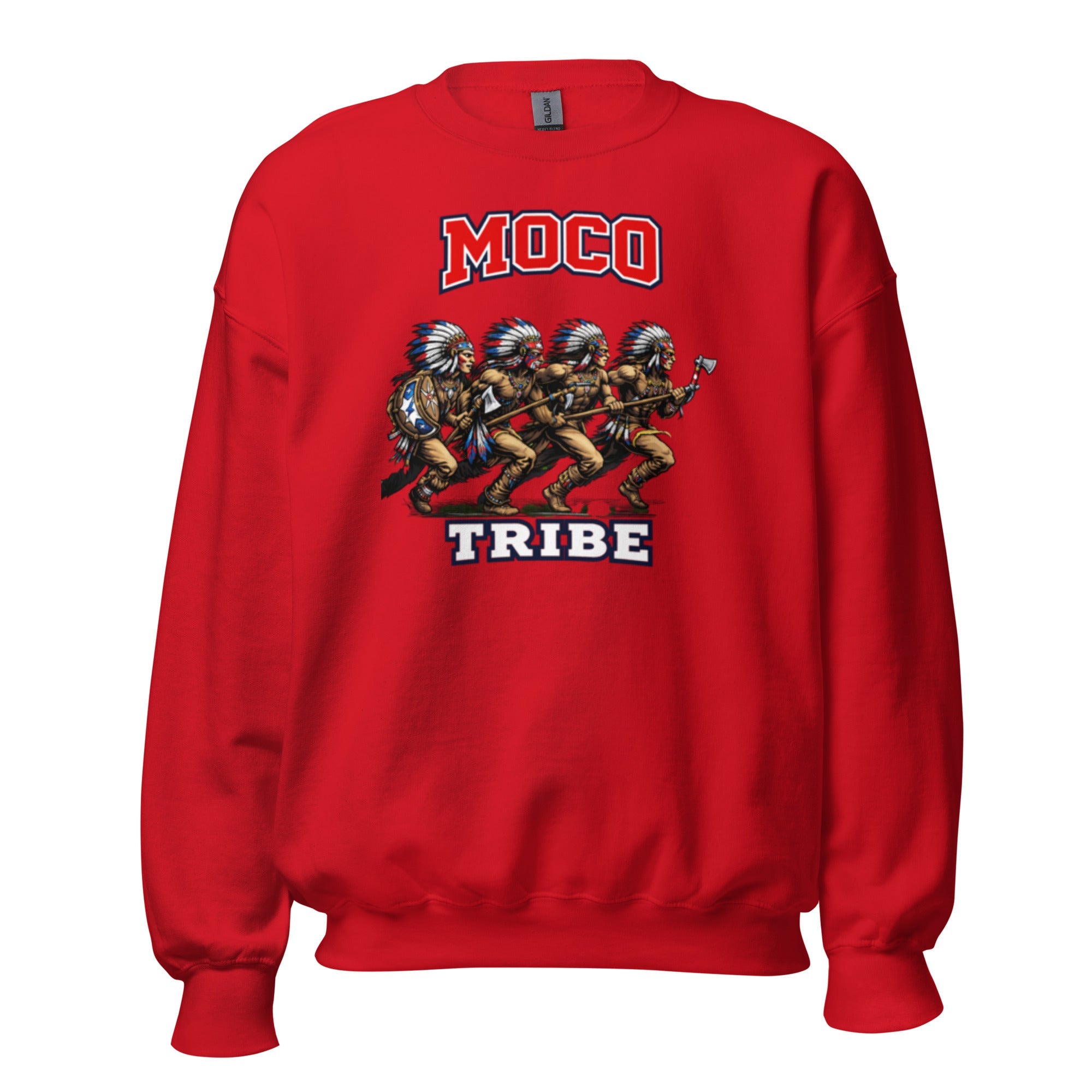 MOCO Tribe Warrior Graphic Sweatshirt | Vintage Heritage Design - Bluegrass Elite Apparel LLC