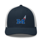 Montgomery County Indian Trucker Hat | Blue Torch M Graphic - Bluegrass Elite Apparel LLC