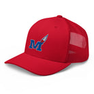 Montgomery County Indian Trucker Hat | Blue Torch M Graphic - Bluegrass Elite Apparel LLC
