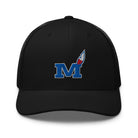 Montgomery County Indian Trucker Hat | Blue Torch M Graphic - Bluegrass Elite Apparel LLC