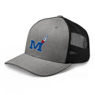 Montgomery County Indian Trucker Hat | Blue Torch M Graphic - Bluegrass Elite Apparel LLC