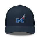 Montgomery County Indian Trucker Hat | Blue Torch M Graphic - Bluegrass Elite Apparel LLC