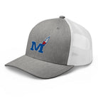 Montgomery County Indian Trucker Hat | Blue Torch M Graphic - Bluegrass Elite Apparel LLC