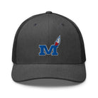 Montgomery County Indian Trucker Hat | Blue Torch M Graphic - Bluegrass Elite Apparel LLC
