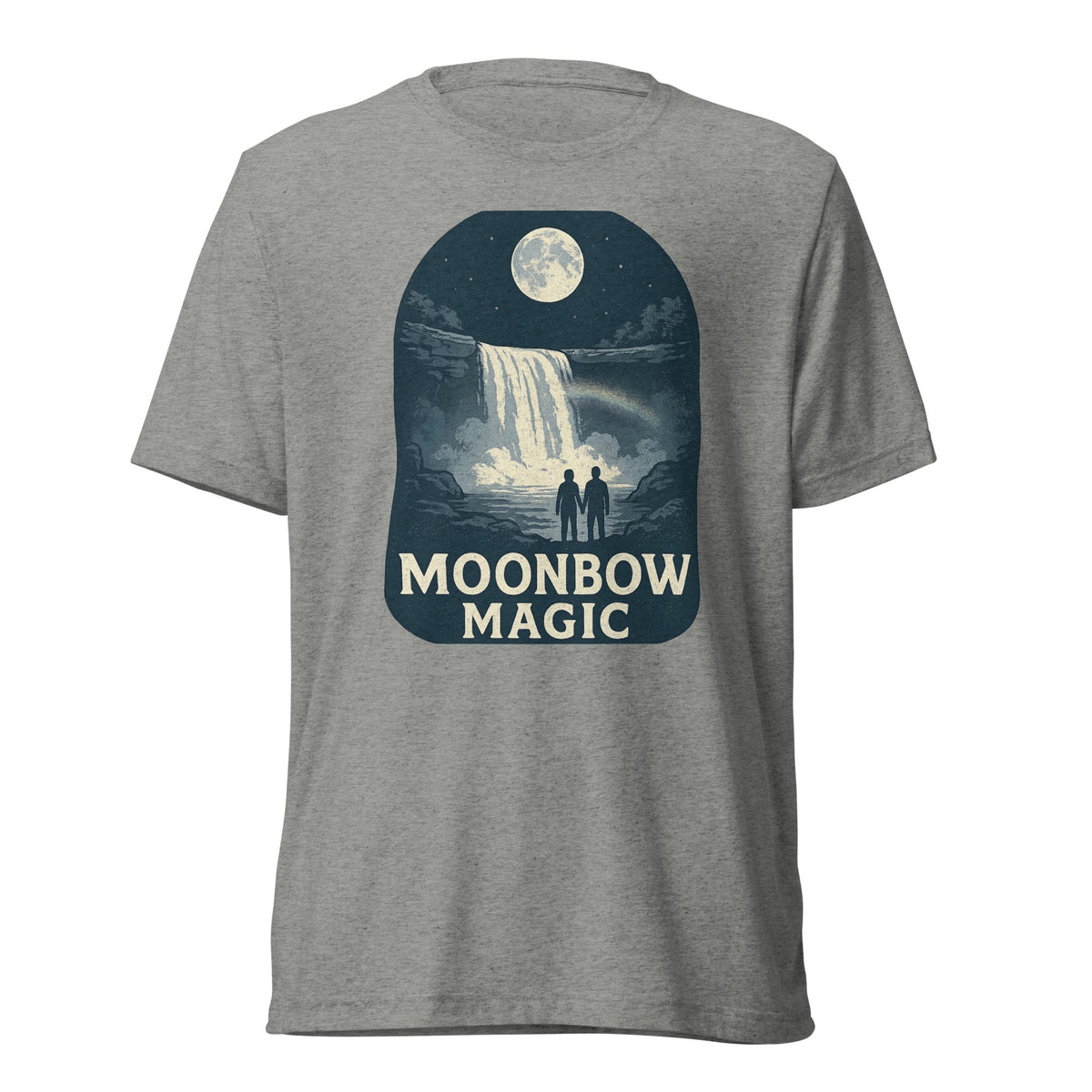 Moonbow Magic Tee | Cumberland Falls Kentucky Night Rainbow Shirt - Bluegrass Elite Apparel LLC