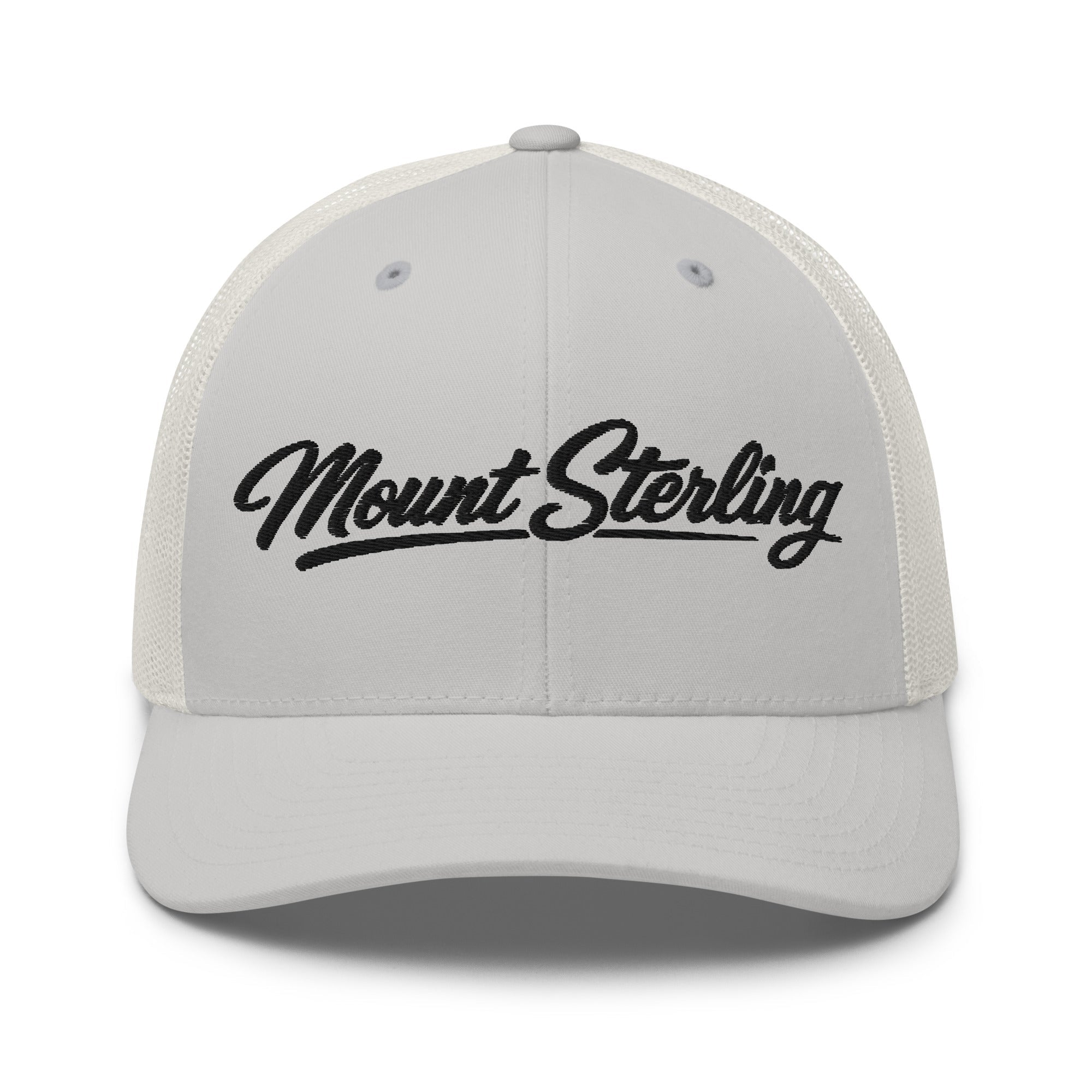 Mount Sterling Script Trucker Cap – Kentucky City Series Classic Mesh Hat - Bluegrass Elite Apparel LLC