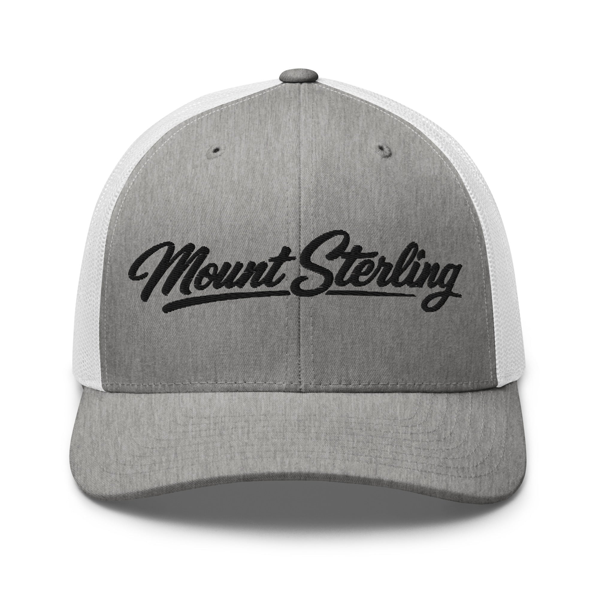 Mount Sterling Script Trucker Cap – Kentucky City Series Classic Mesh Hat - Bluegrass Elite Apparel LLC
