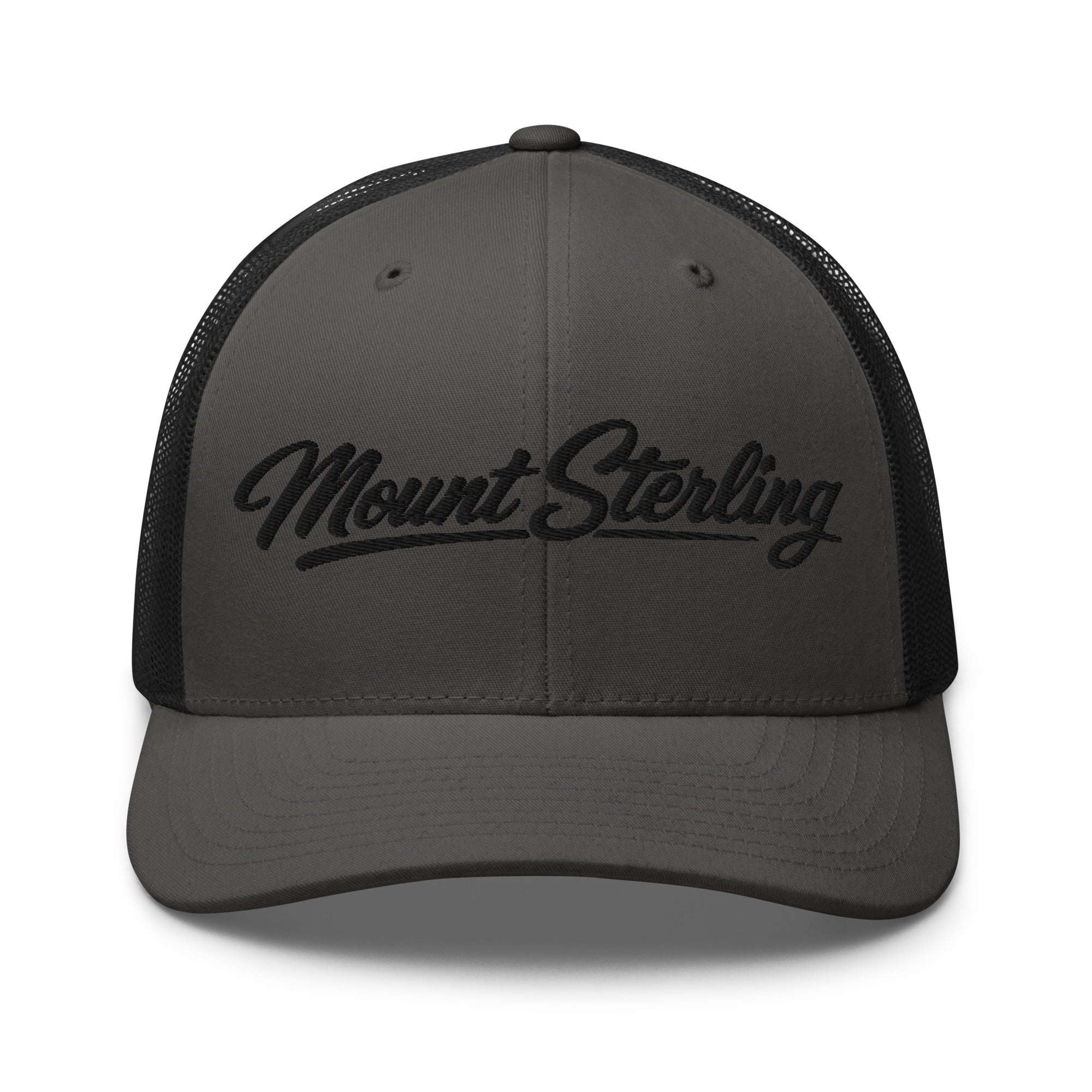 Mount Sterling Script Trucker Cap – Kentucky City Series Classic Mesh Hat - Bluegrass Elite Apparel LLC