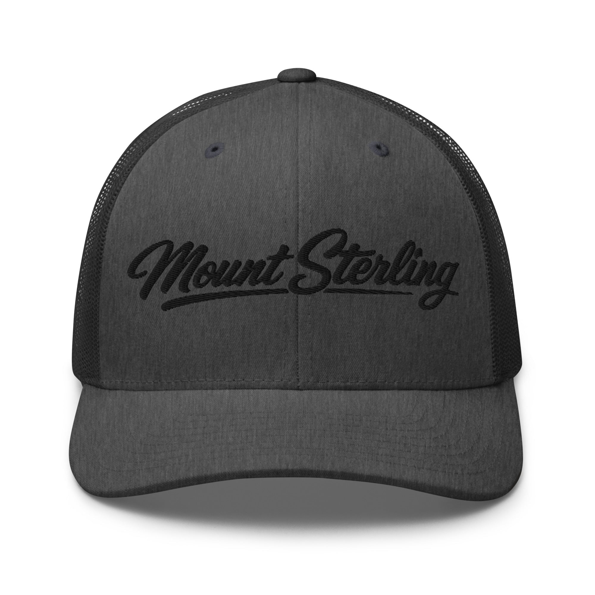 Mount Sterling Script Trucker Cap – Kentucky City Series Classic Mesh Hat - Bluegrass Elite Apparel LLC