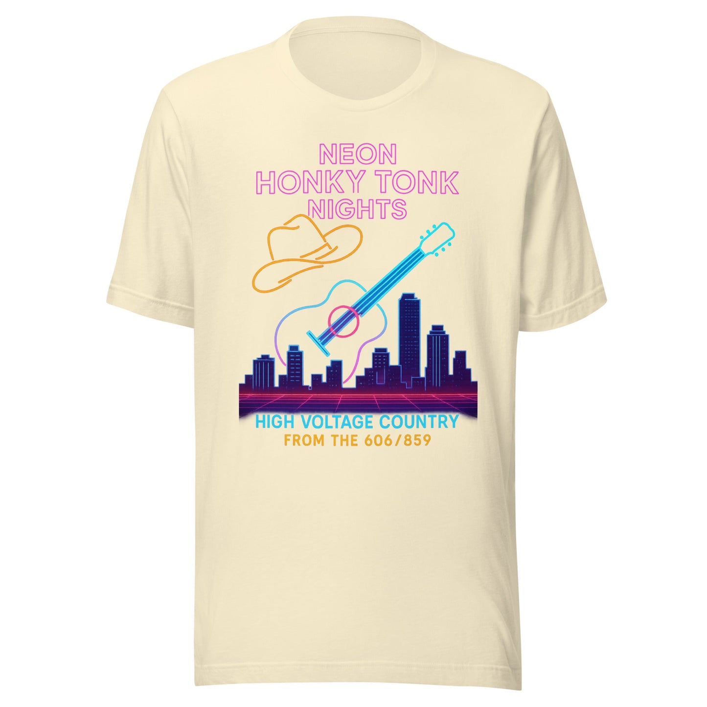 Neon Honky Tonk Nights Synthwave T-Shirt - Bluegrass Elite Apparel LLC