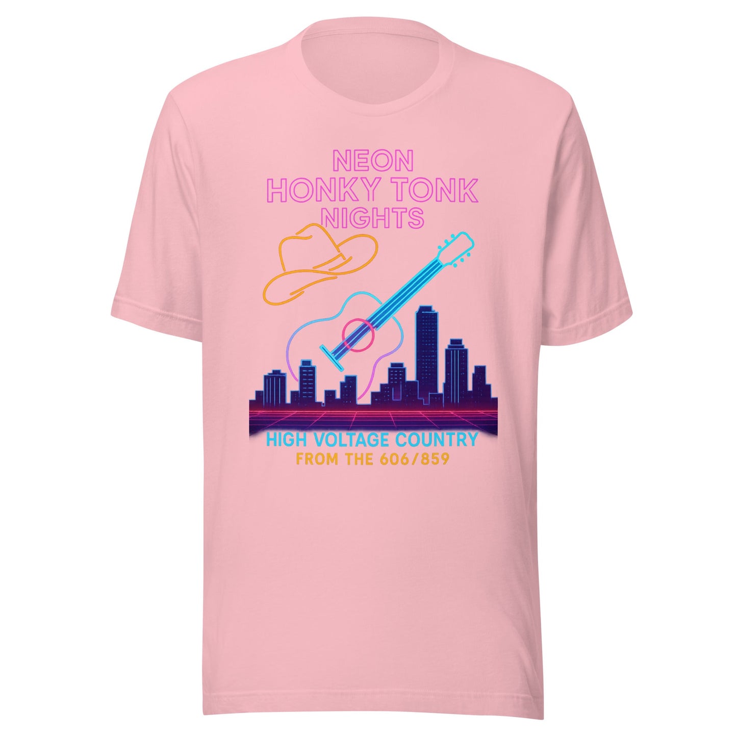 Neon Honky Tonk Nights Synthwave T-Shirt - Bluegrass Elite Apparel LLC
