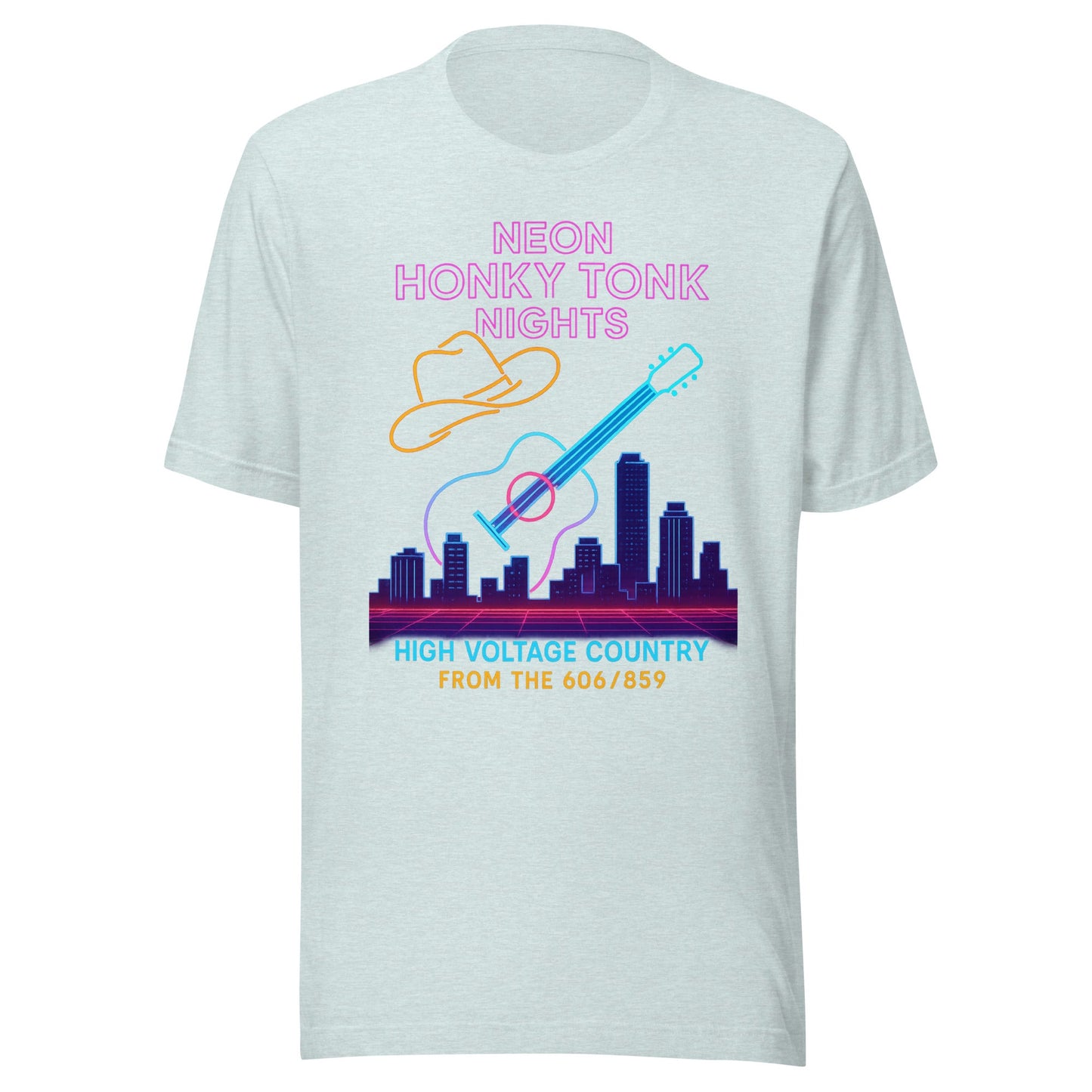 Neon Honky Tonk Nights Synthwave T-Shirt - Bluegrass Elite Apparel LLC