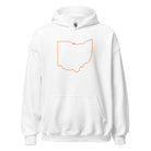 Orange Cincy Hoodie | Ohio Outline Minimalist Design | Unisex - Bluegrass Elite Apparel LLC
