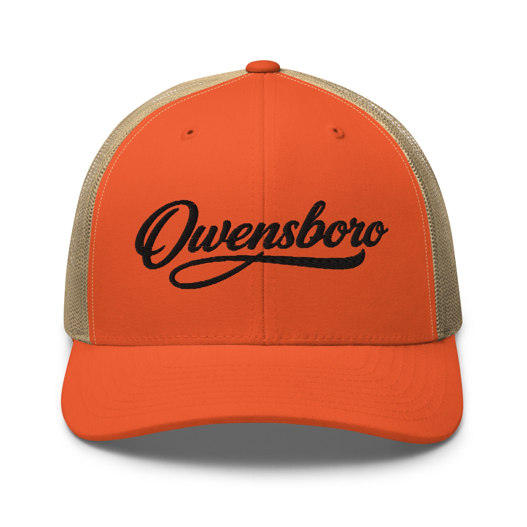 Owensboro Script Trucker Cap – Kentucky City Series Classic Mesh Hat - Bluegrass Elite Apparel LLC